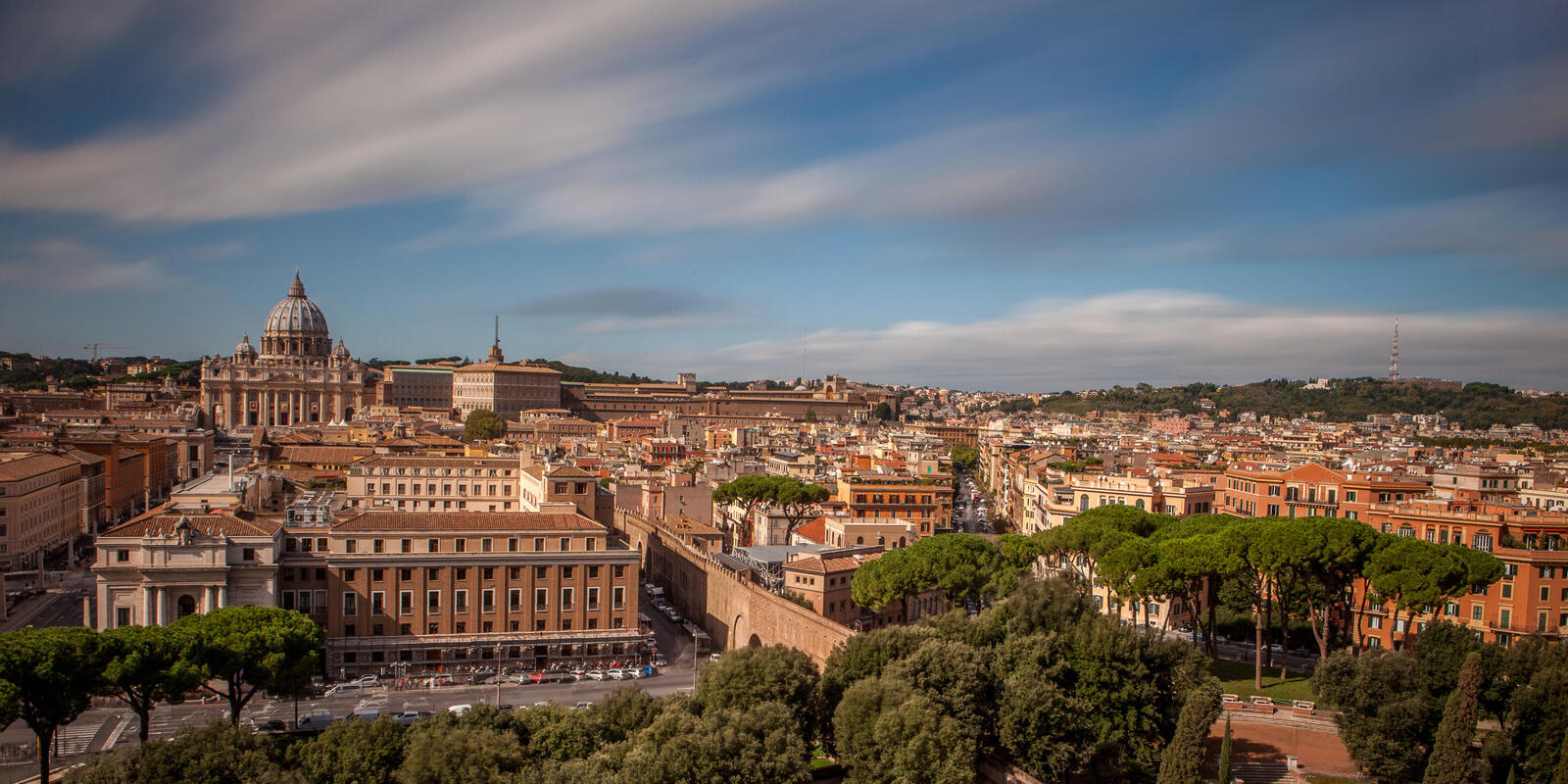 Обои Рим Италия панорама на рабочий стол