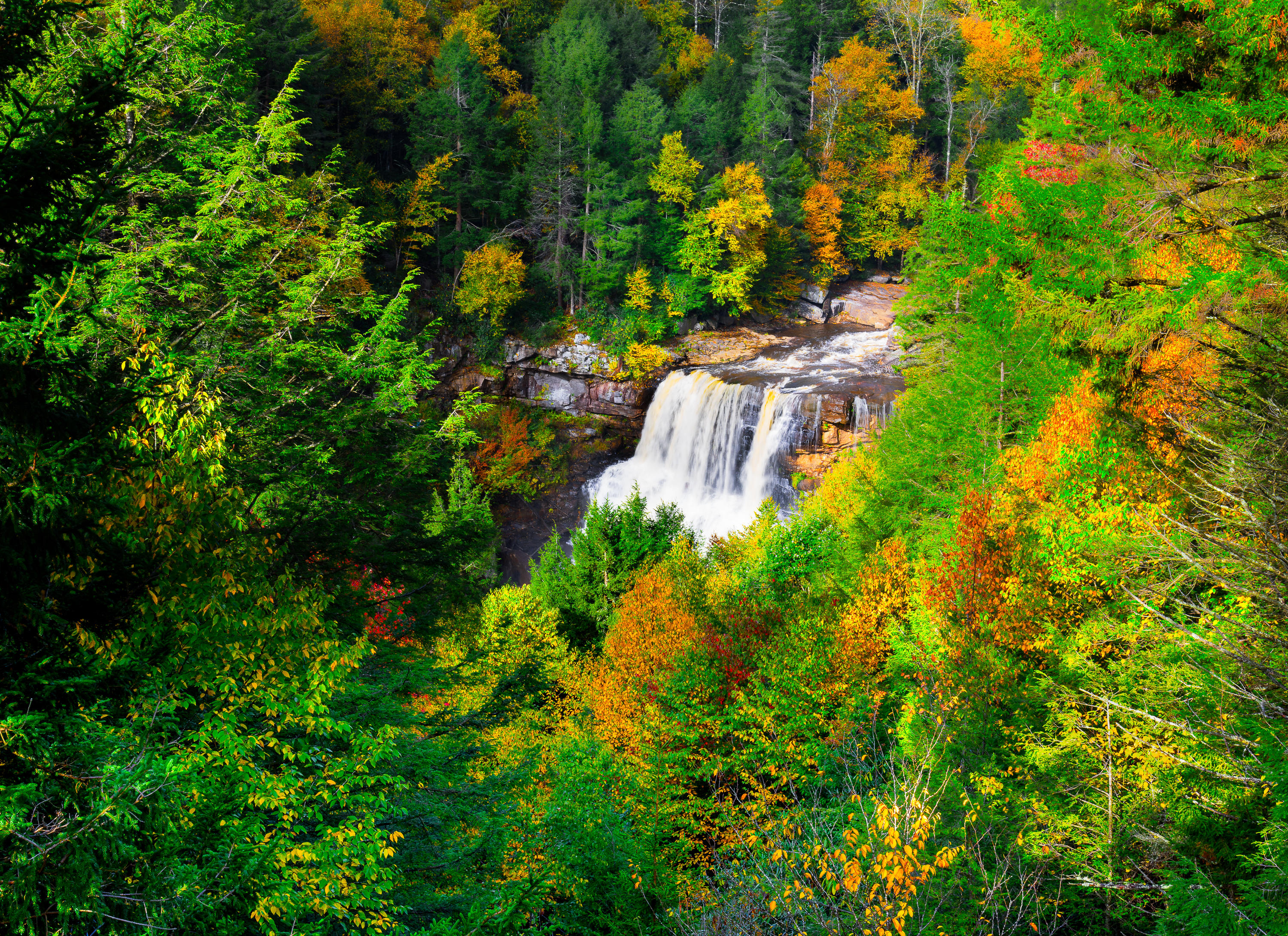 Wallpapers Blackwater State Park West Virginia autumn on the desktop