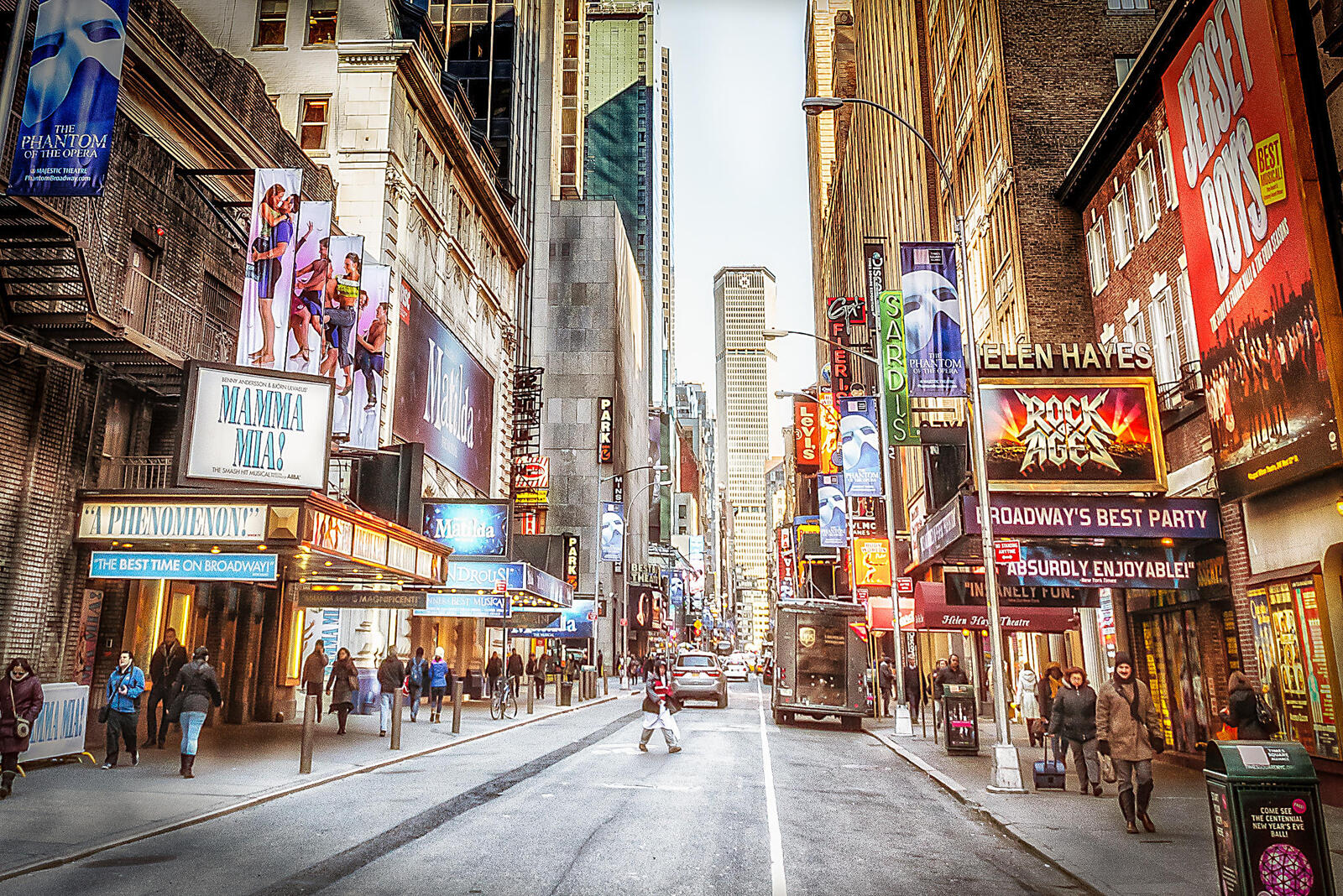 Обои Нью-Йорк Уличная фотография Таймс Сквер на рабочий стол