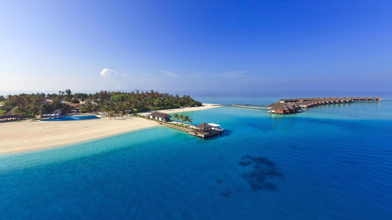 Обои Мальдивы остров пляж на рабочий стол