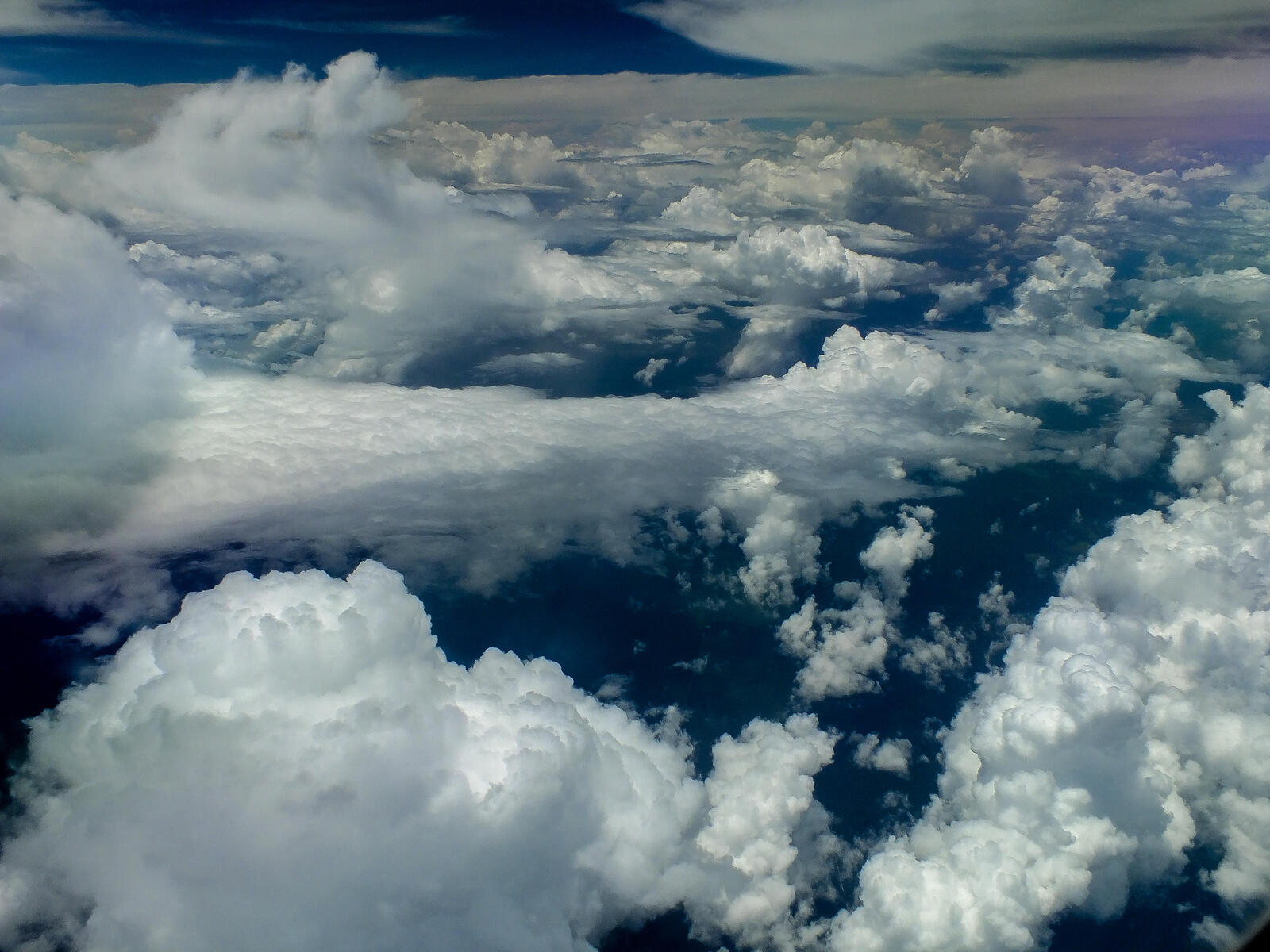 Обои облака природа вид сверху на рабочий стол