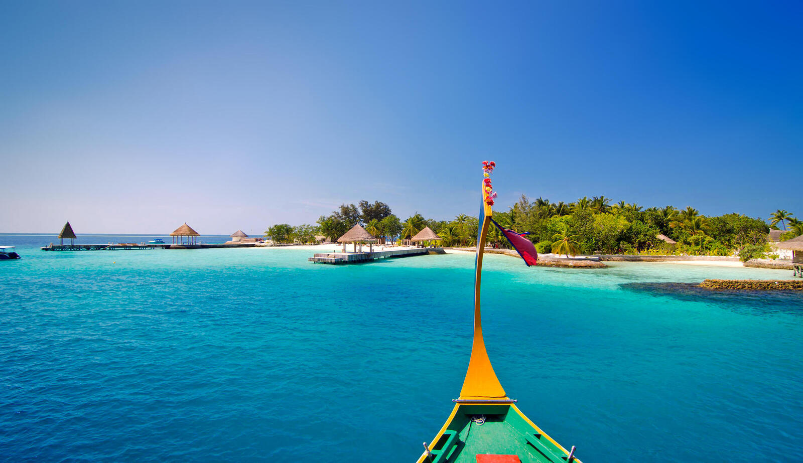 Обои Мальдивы пляж отдых на рабочий стол