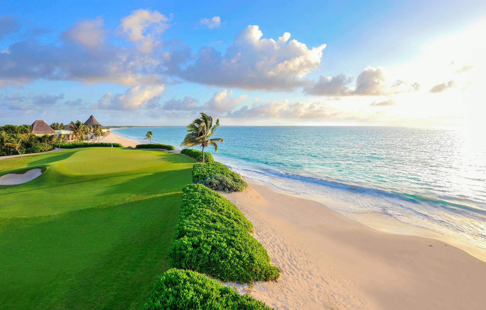 Обои море тропики гольф-клуб на рабочий стол