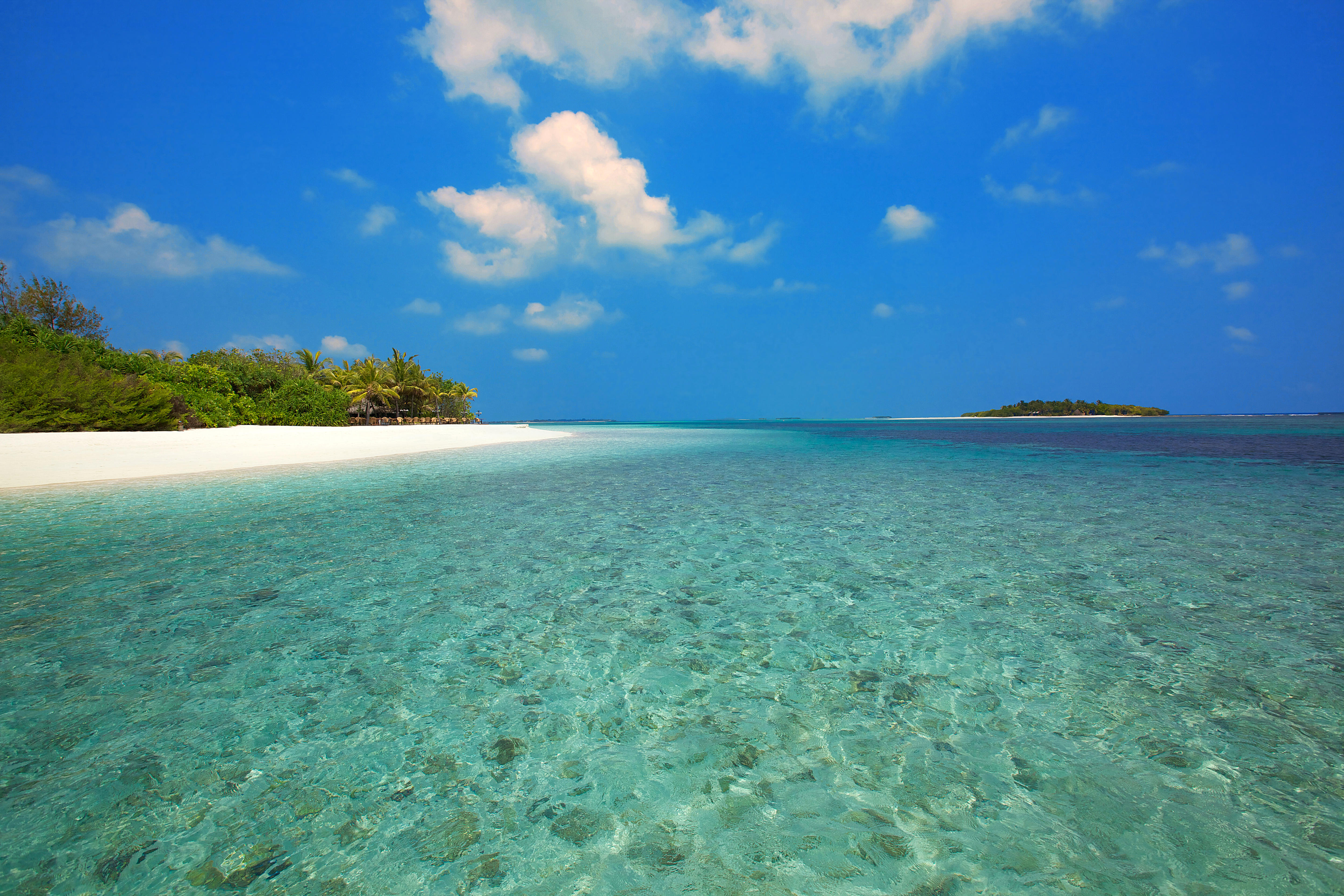 Обои Мальдивы море острова на рабочий стол