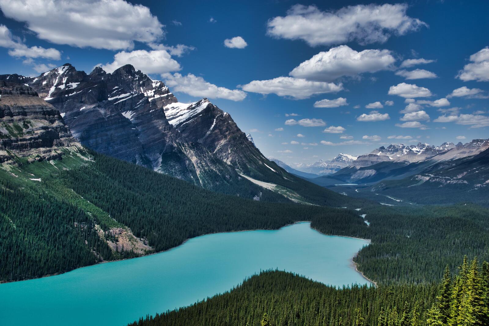 Wallpapers Peyto lake Banff national Park Canadian Rocky mountains on the desktop