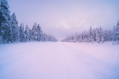 Free winter, hot road photos
