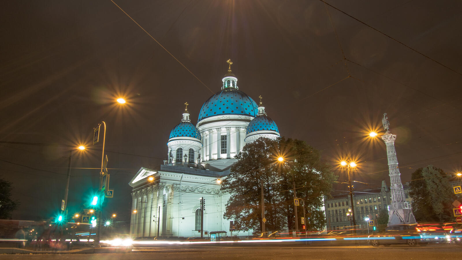 Обои Trinity Cathedral St Petersburg город на рабочий стол