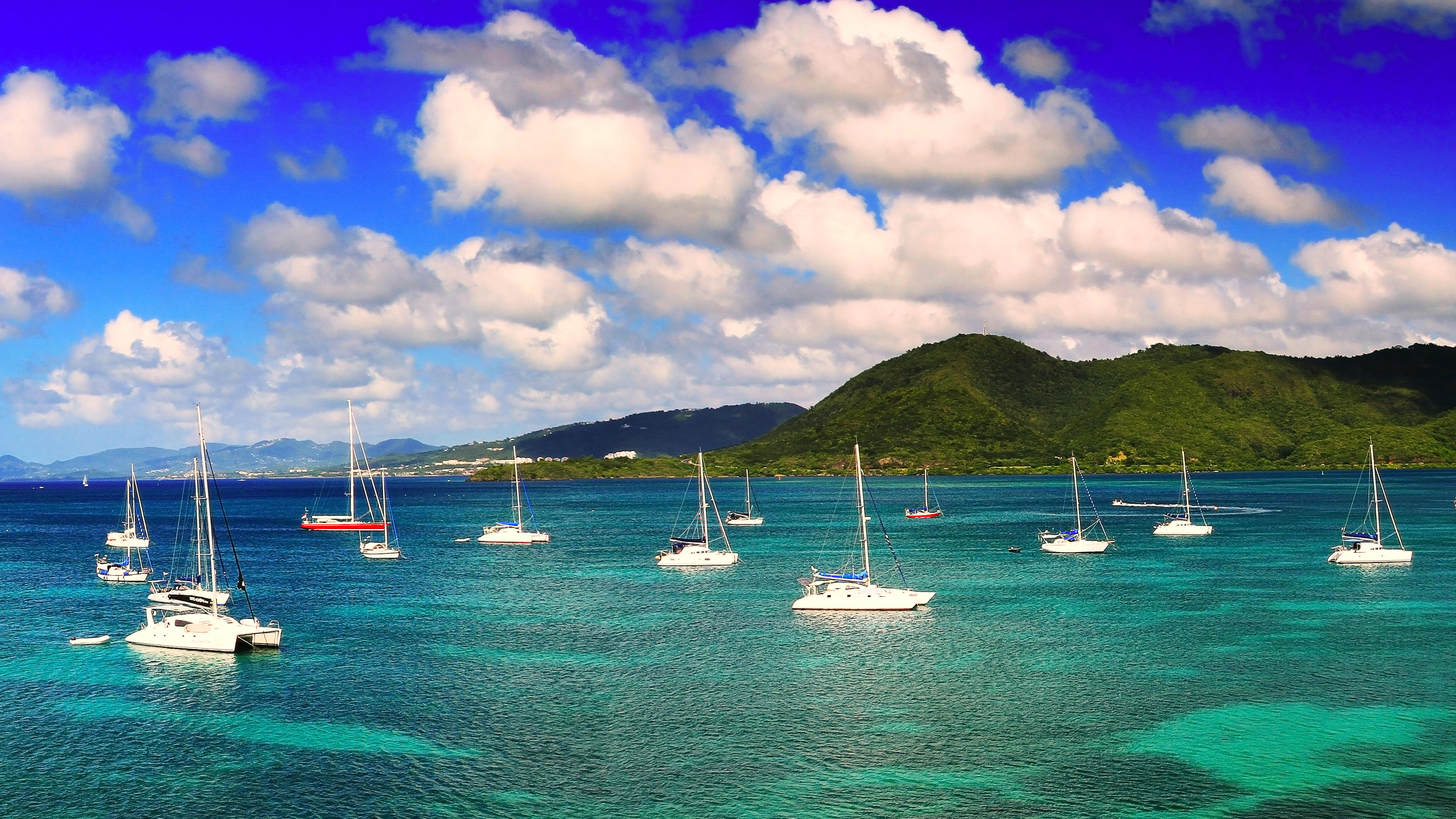 Free photo Picture of the sea, yachts