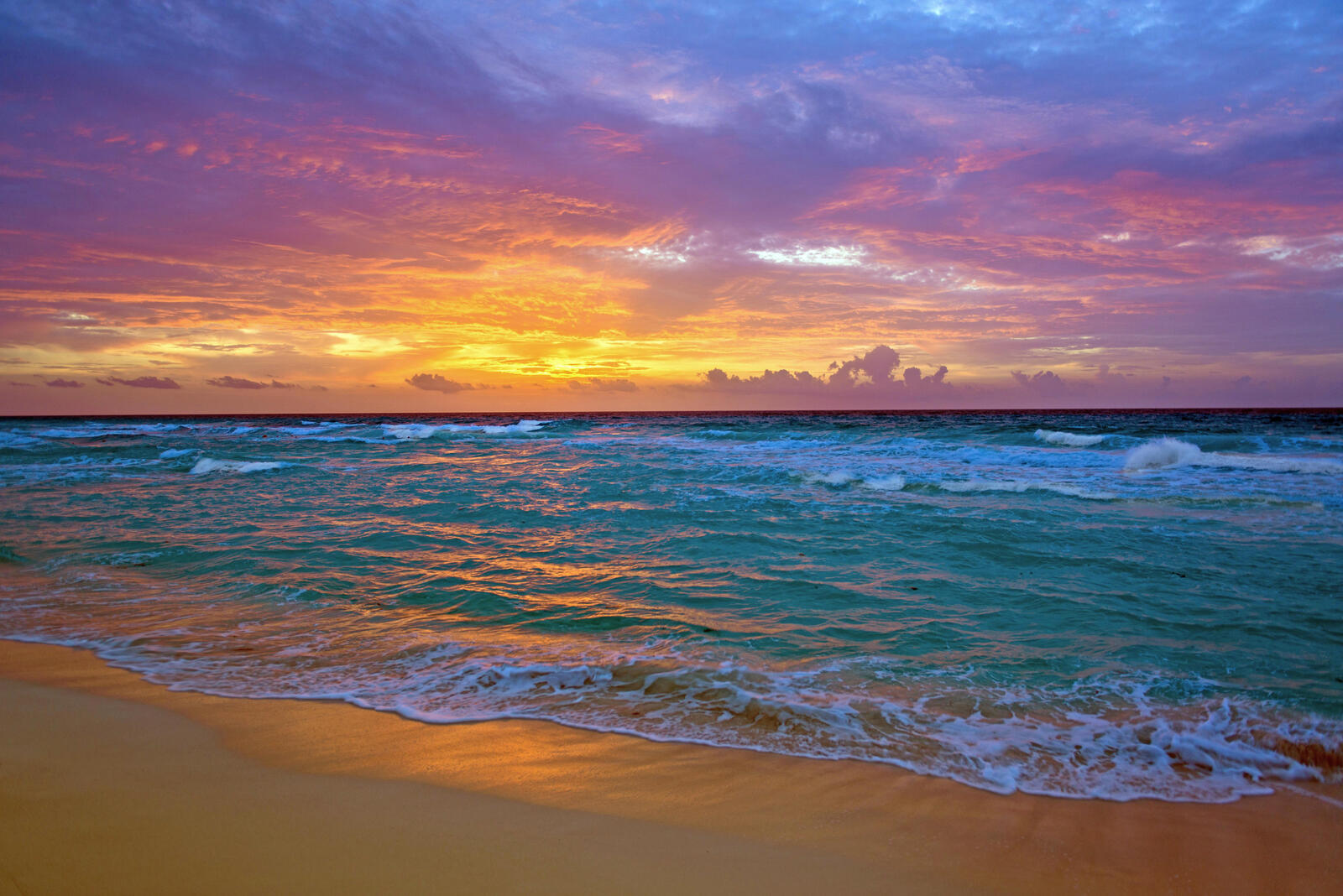 Wallpapers sunny weather sunset sand beach on the desktop