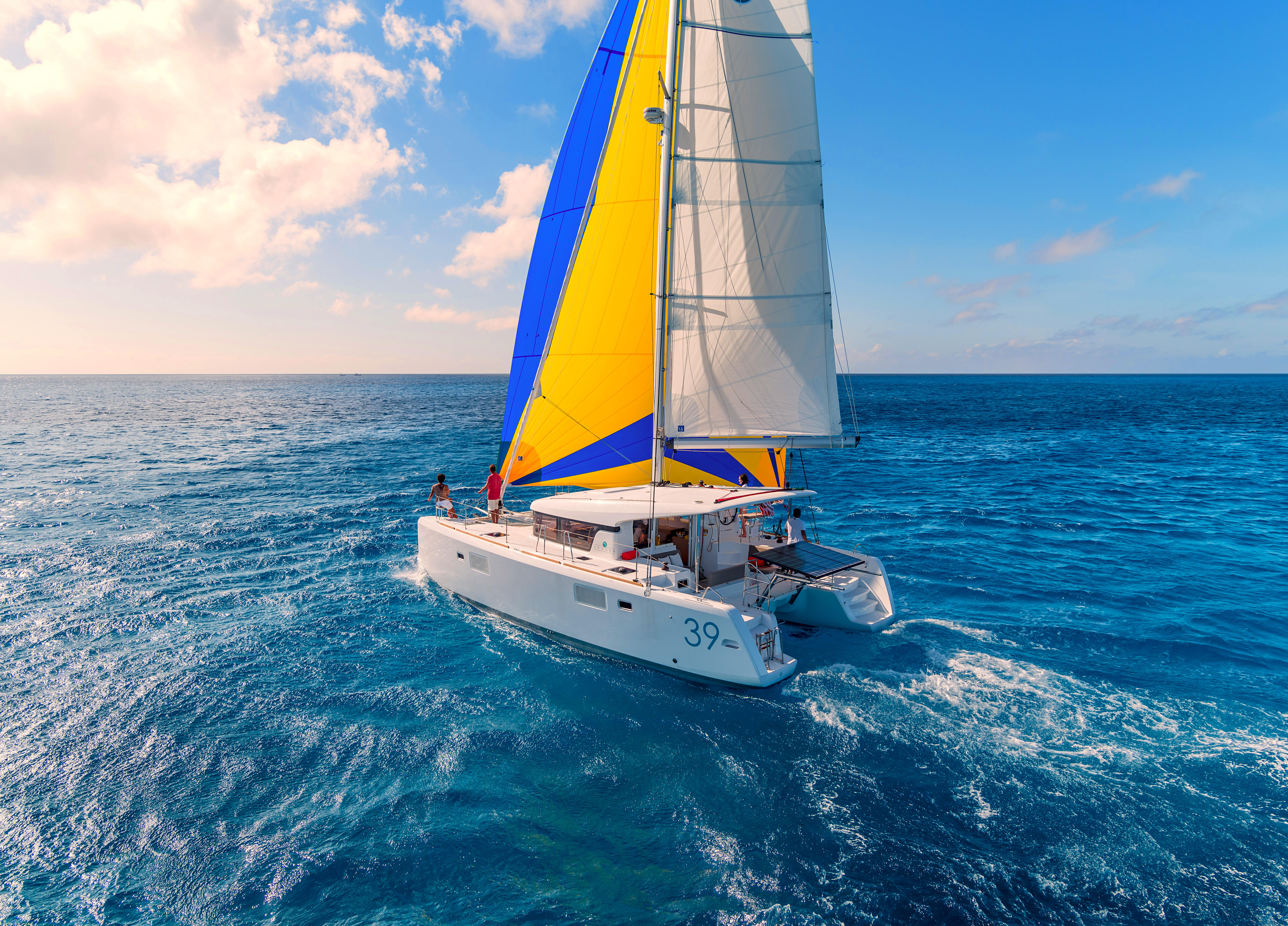 Wallpapers sailboat sea yacht on the desktop