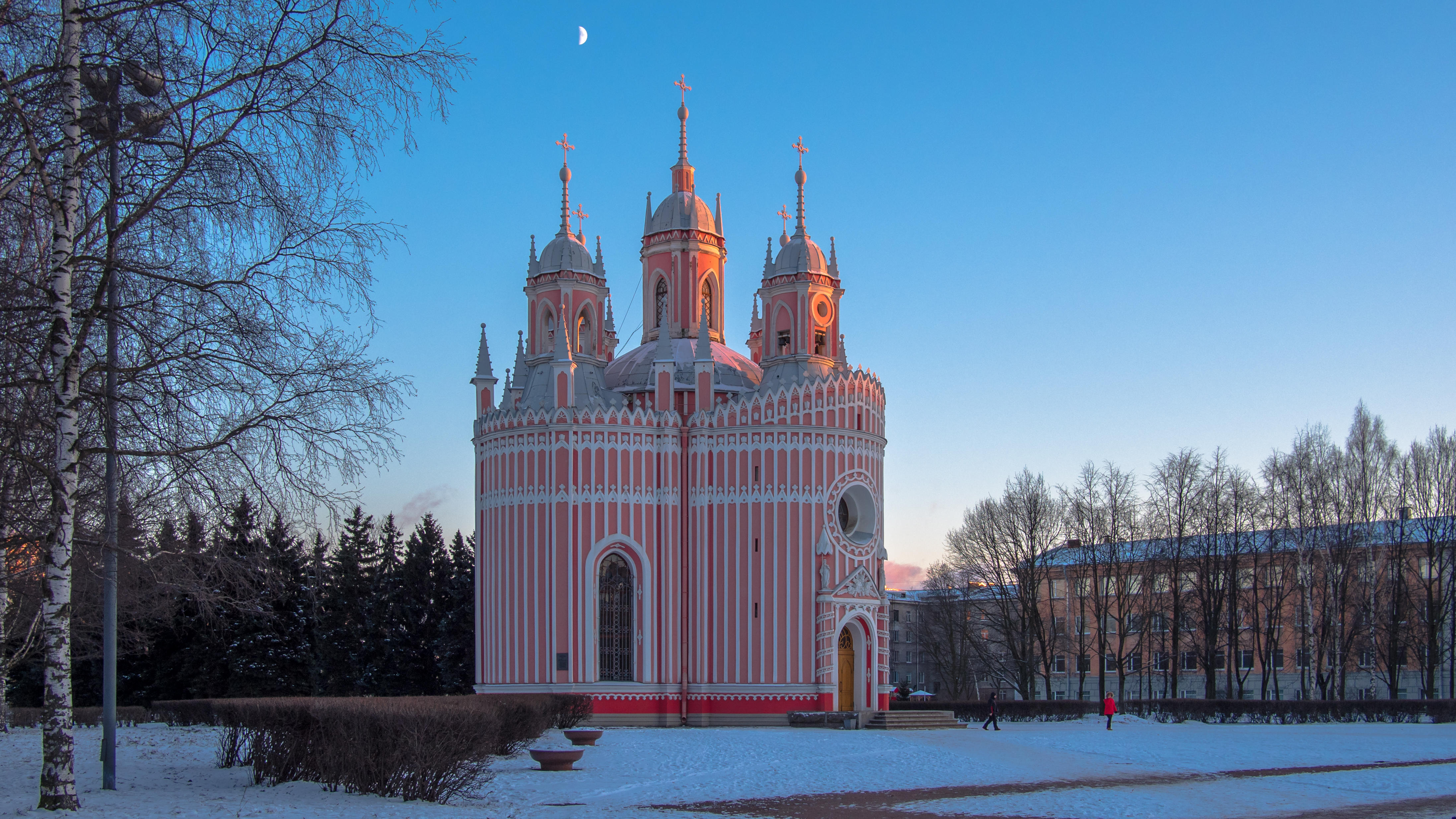 Обои Чесменская церковь Россия Санкт-Петербург город на рабочий стол