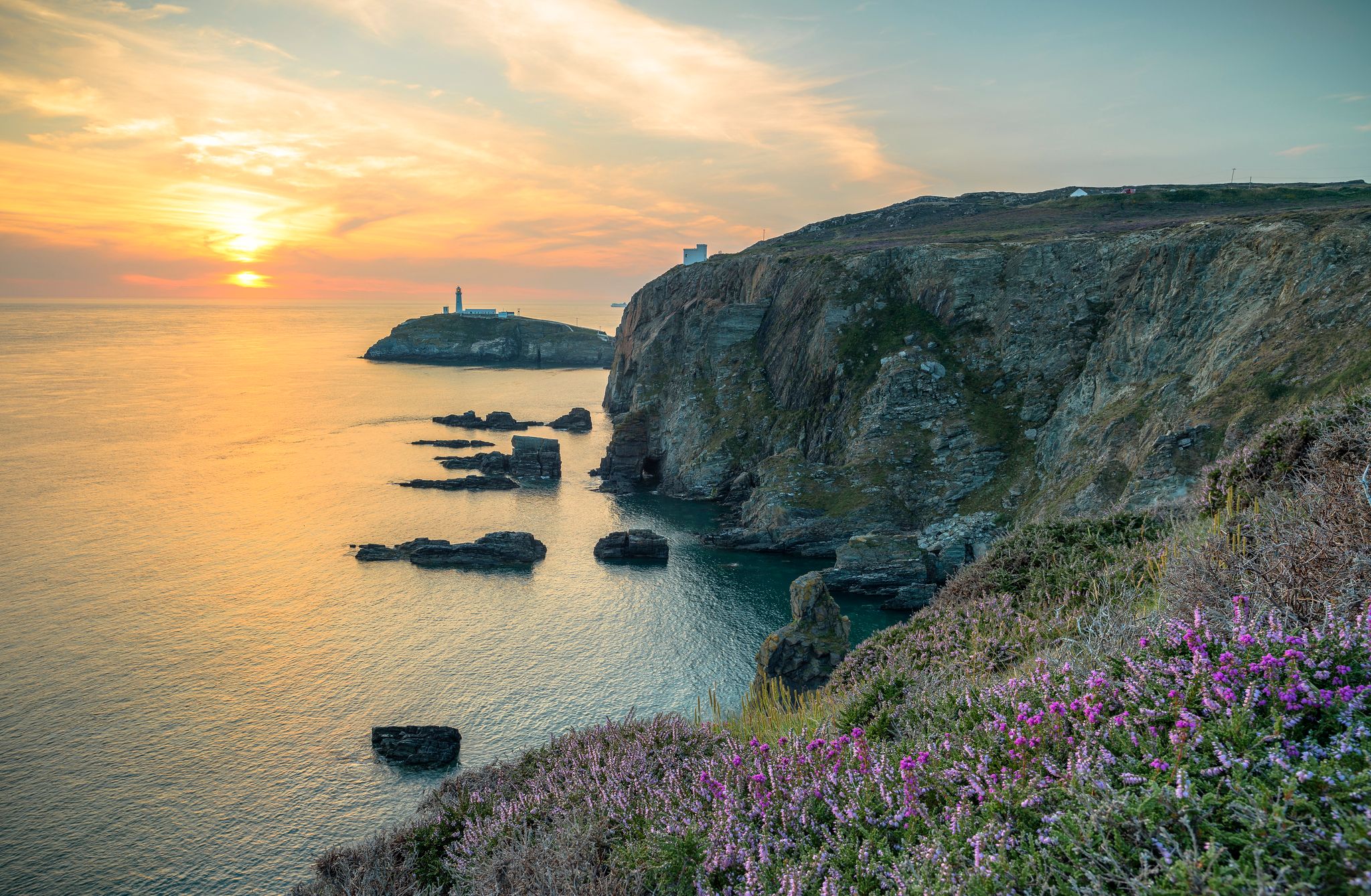 Wallpapers Anglesey United Kingdom sunset on the desktop