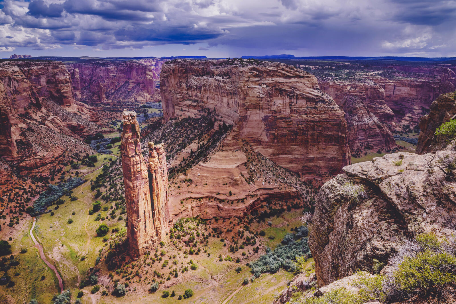 Wallpapers Spider Rock Overlook Canyon de Chelly Arizona on the desktop