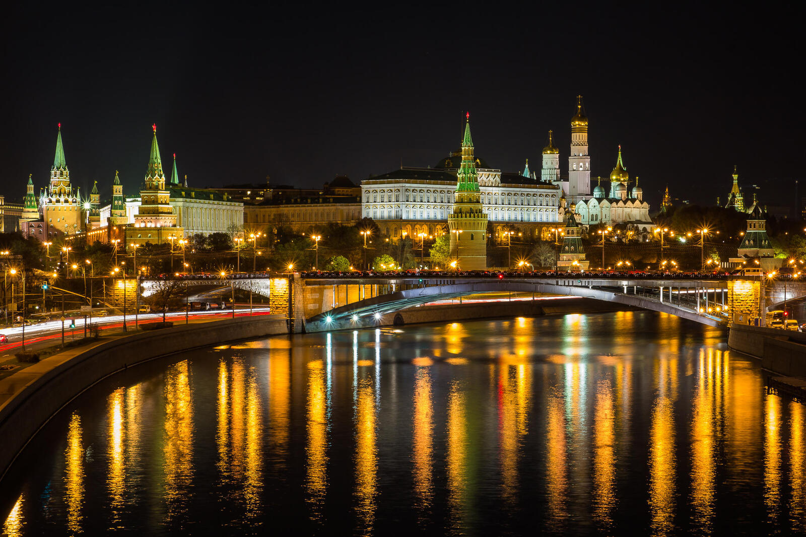 桌面上的壁纸莫斯科河 莫斯科 桥牌