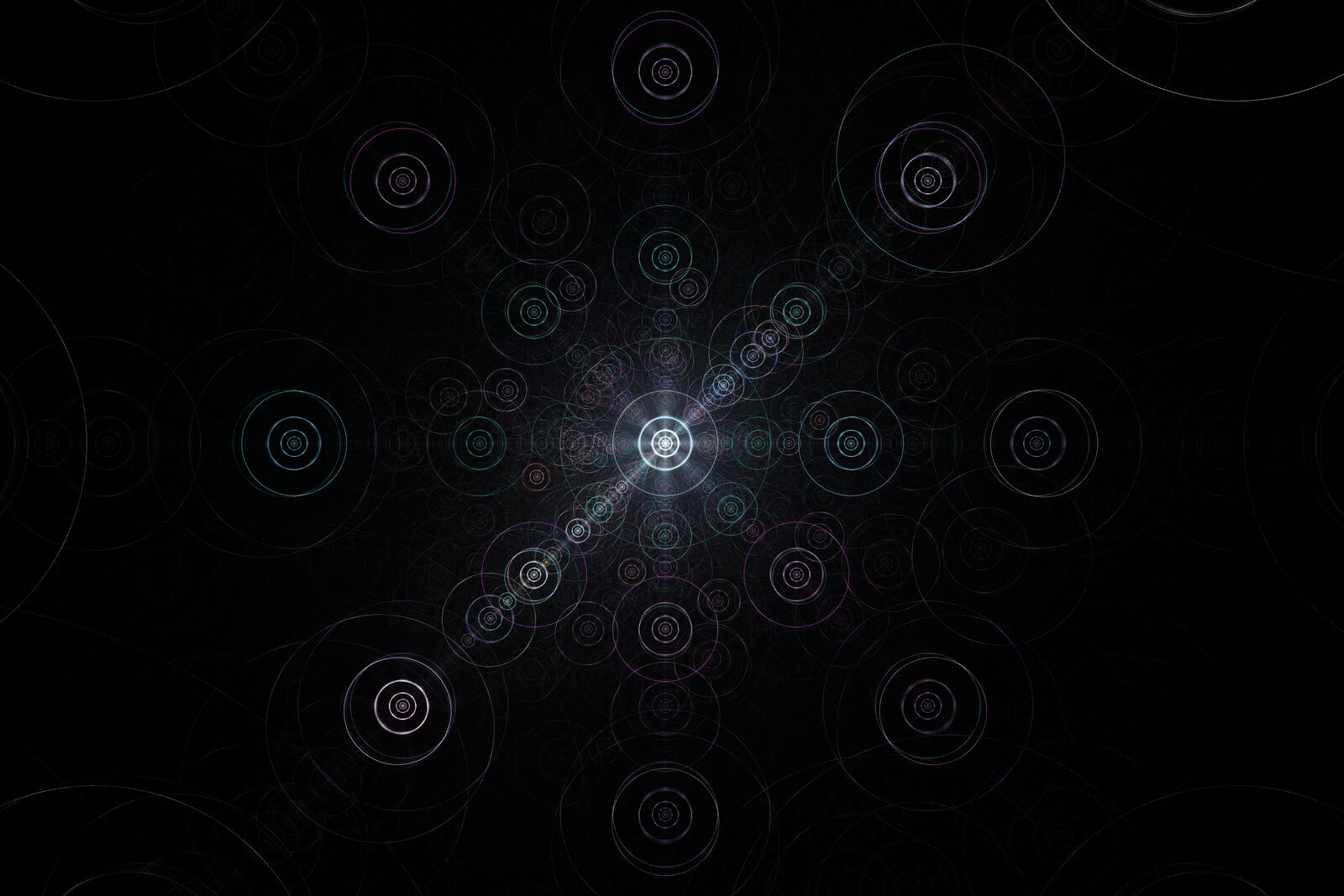 Wallpapers connections infinity wallpaper nested circles on the desktop