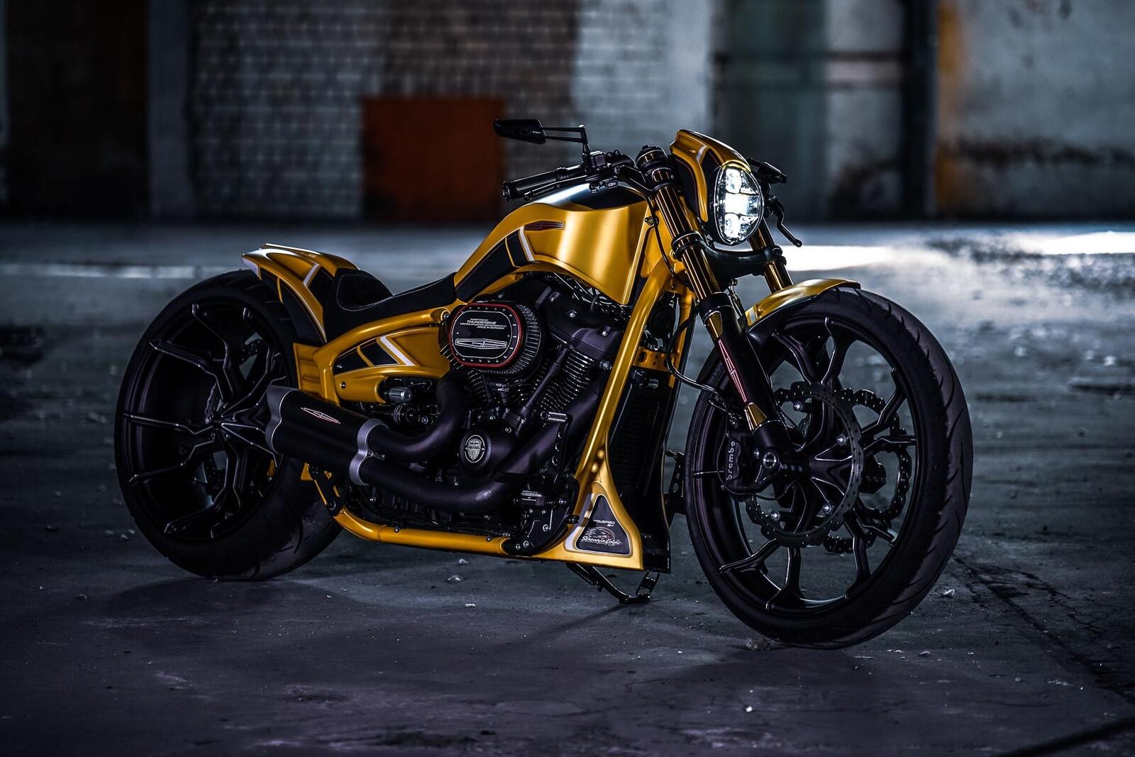Wallpapers yellow side view wallpaper custom motorcycle on the desktop