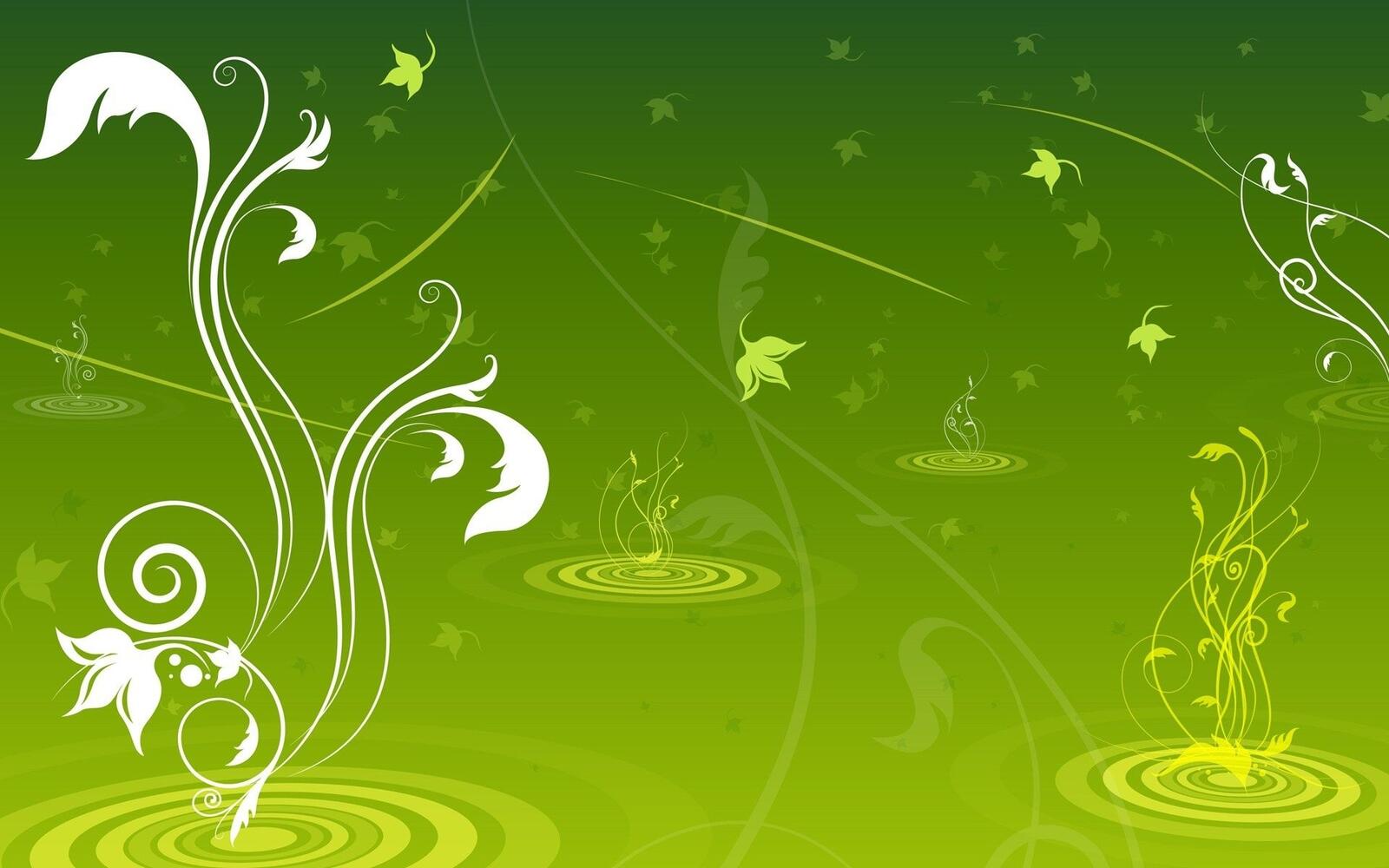 Wallpapers patterns green background on the desktop