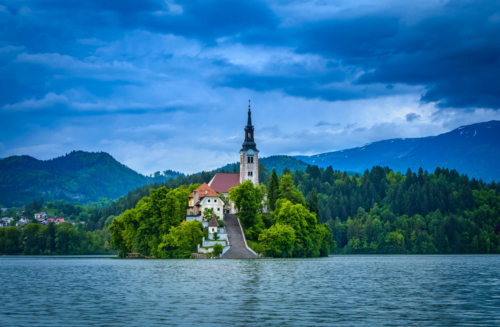 Download a free photo about Slovenia bled green foliage. 