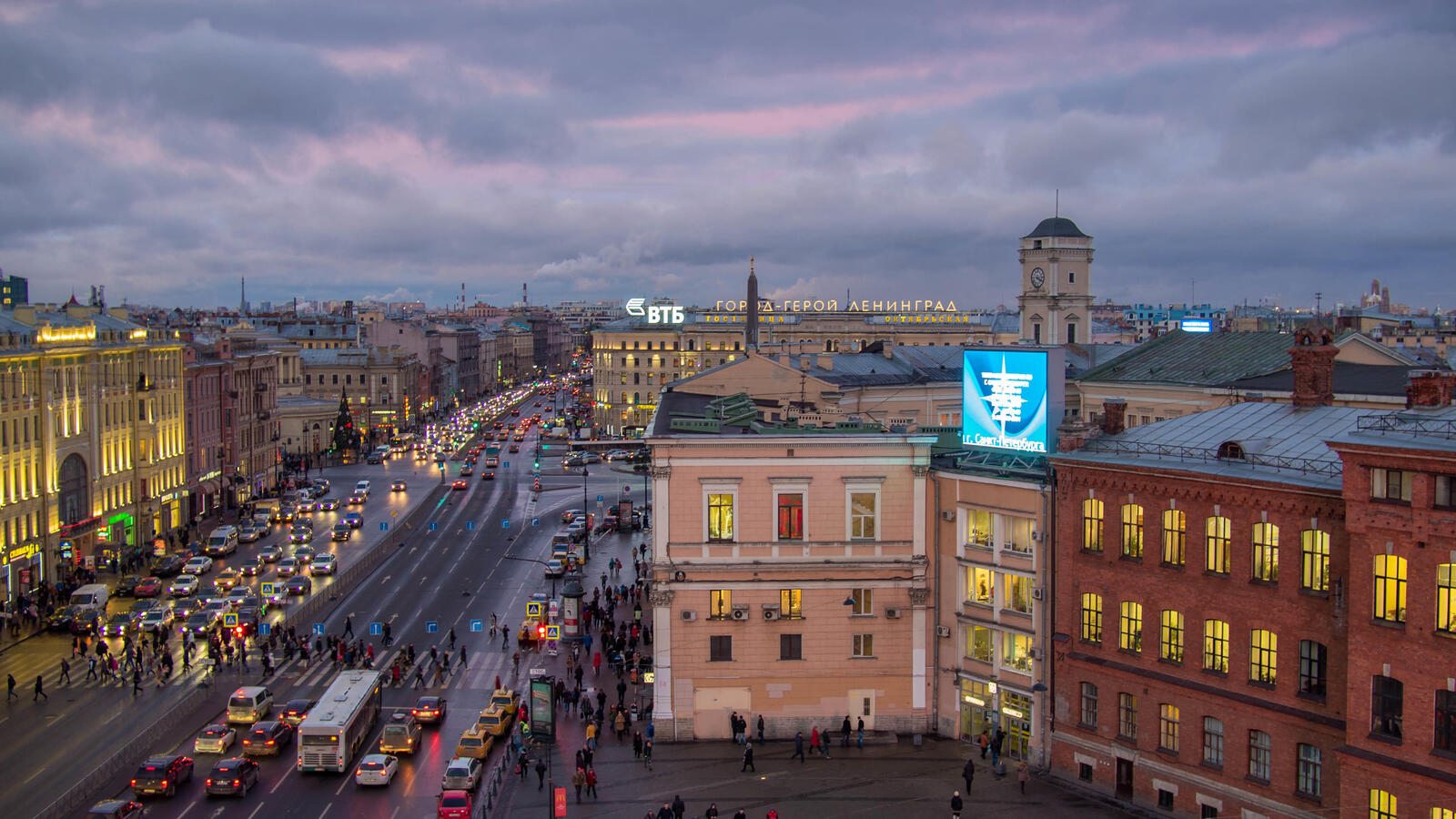 Обои Санкт-Петербург Лиговский проспект трасса на рабочий стол