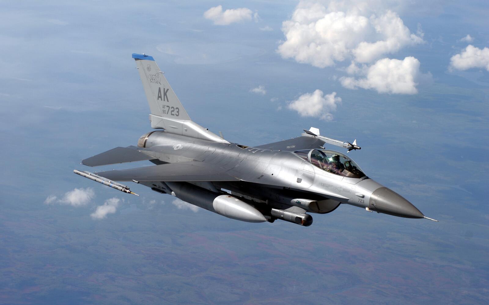 Обои общая динамика f-16 боевого сокола самолетов военных самолетов на рабочий стол