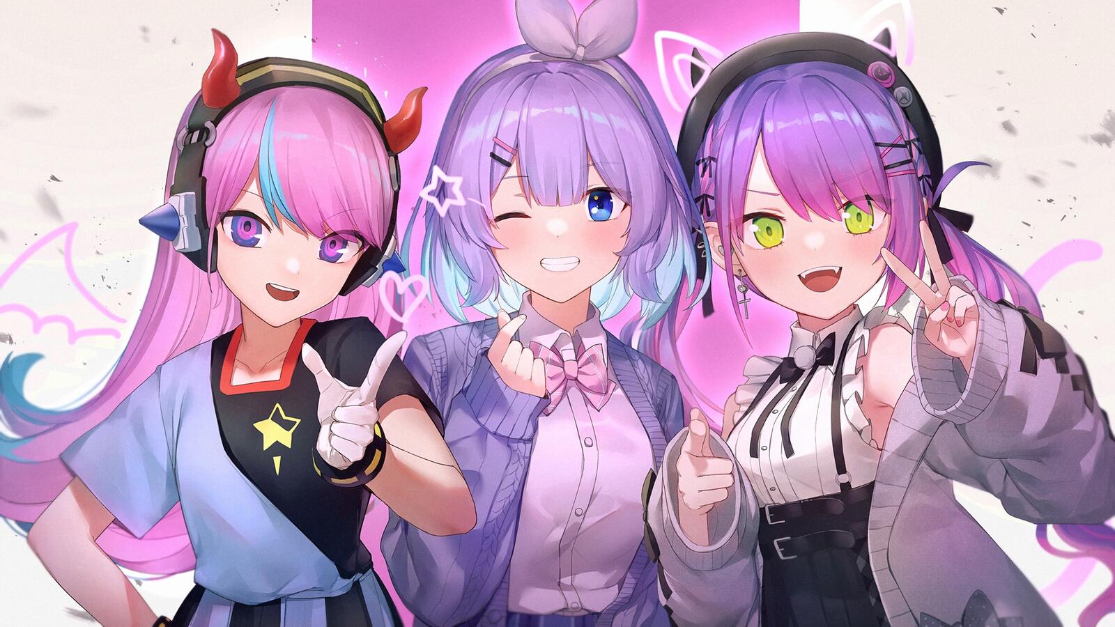 Wallpapers wallpaper hololive virtual youtubers crossover on the desktop