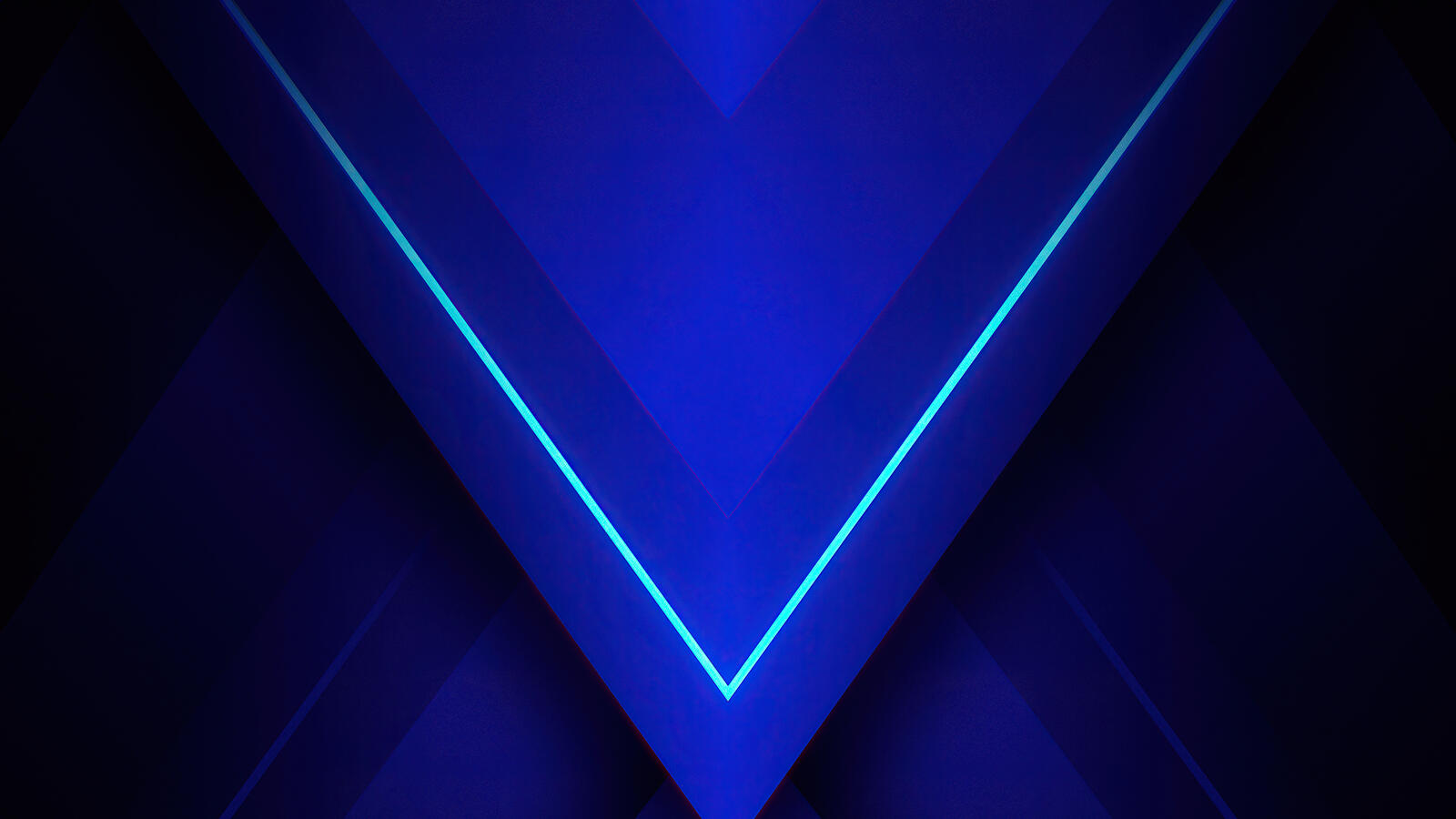 Обои абстракция треугольник синий на рабочий стол