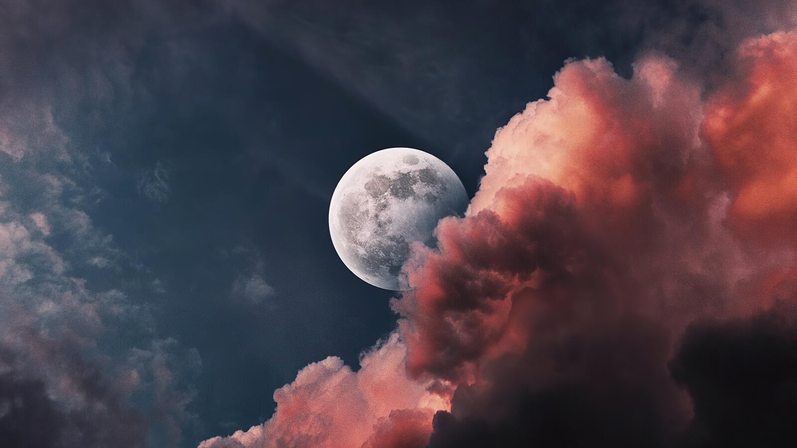Обои луна небо облако на рабочий стол