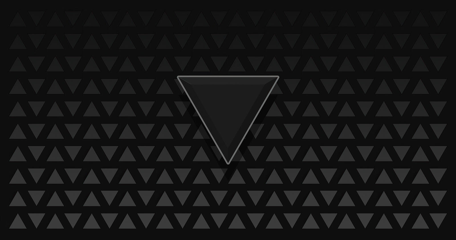 桌面上的壁纸三角形 抽象的 黑影