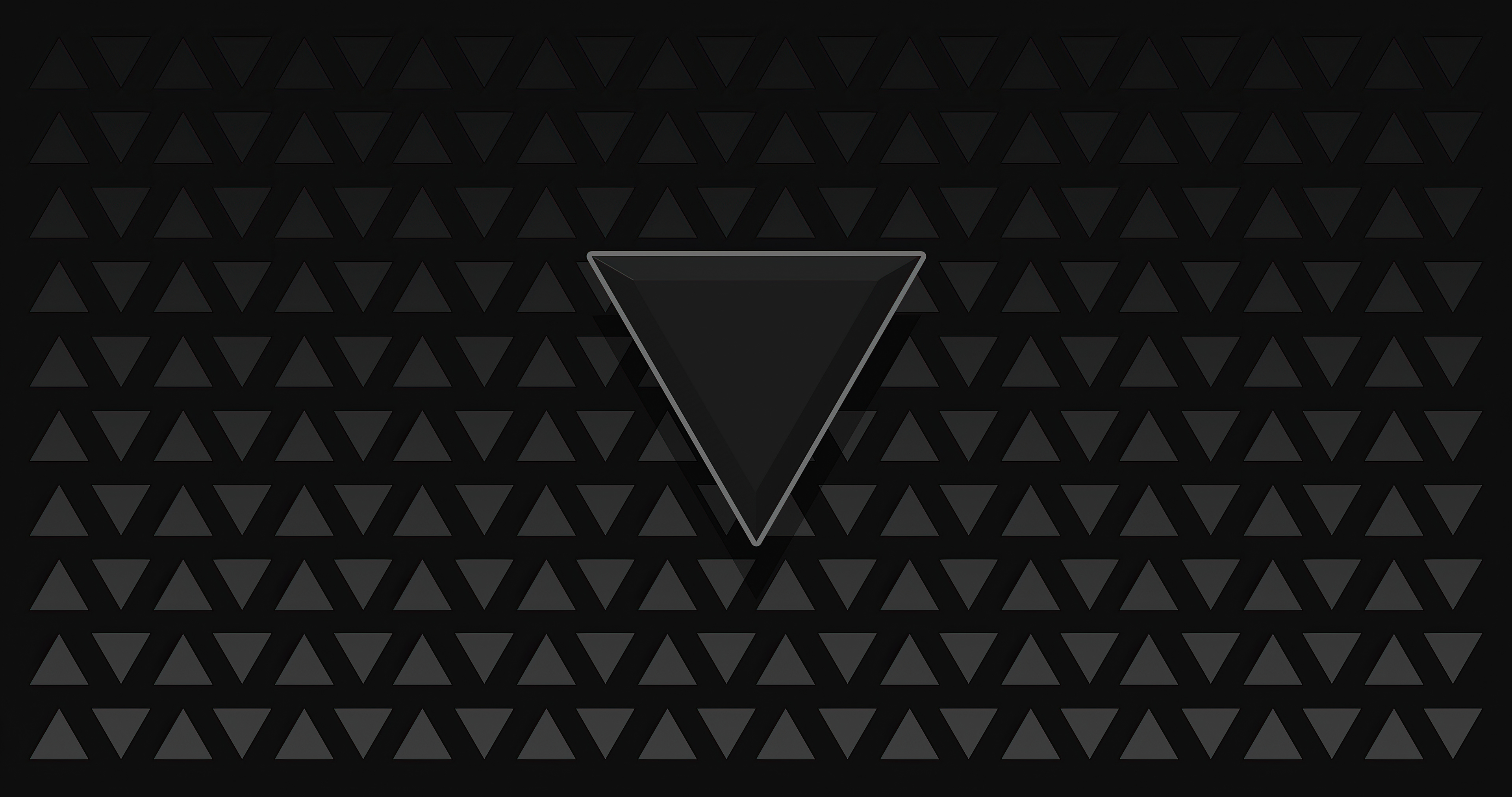 桌面上的壁纸三角形 抽象的 黑影