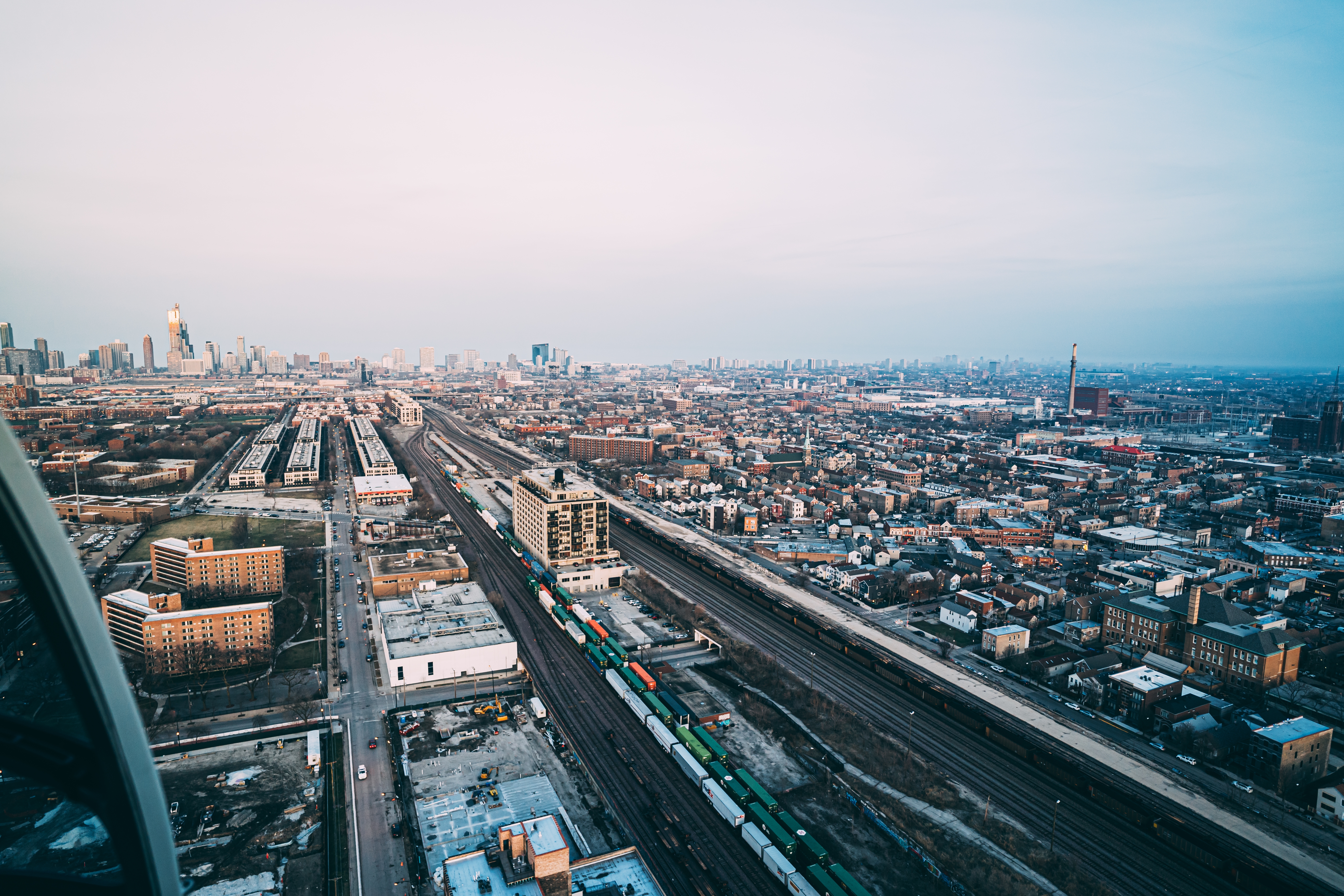 Photo free wallpaper cityscape, aerial view, building