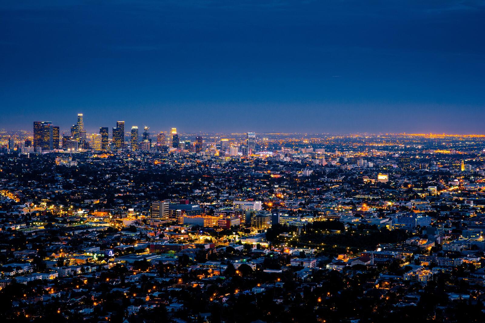 Обои США Лос-Анджелес городской пейзаж на рабочий стол