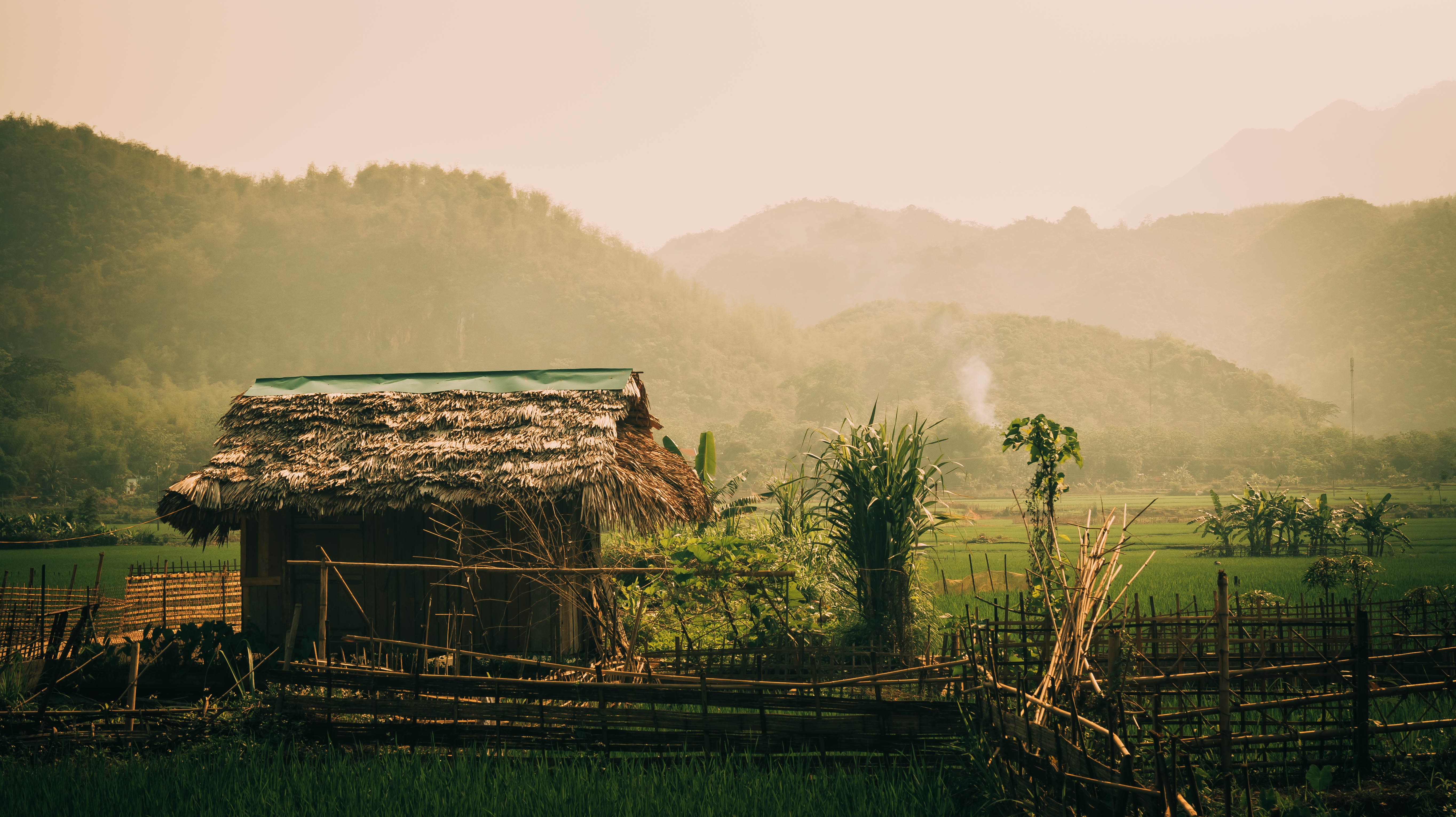 Фото бесплатно Вьетнам, хижина, горы