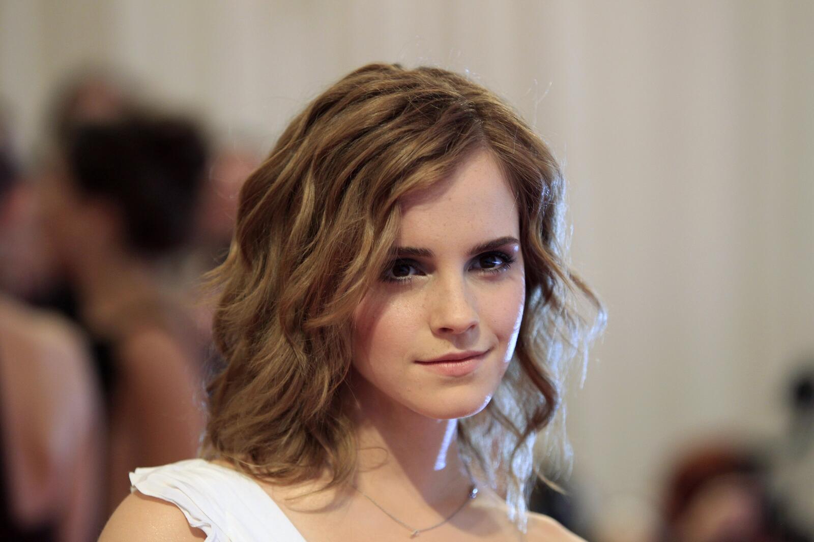 Wallpapers Emma Watson actress smiling on the desktop