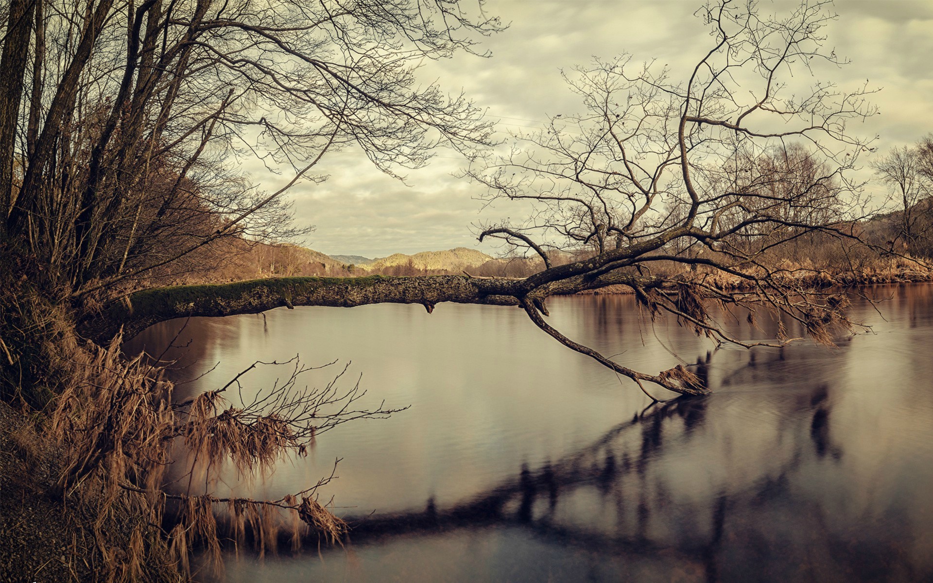 Фото бесплатно озеро, сельская местность, осень