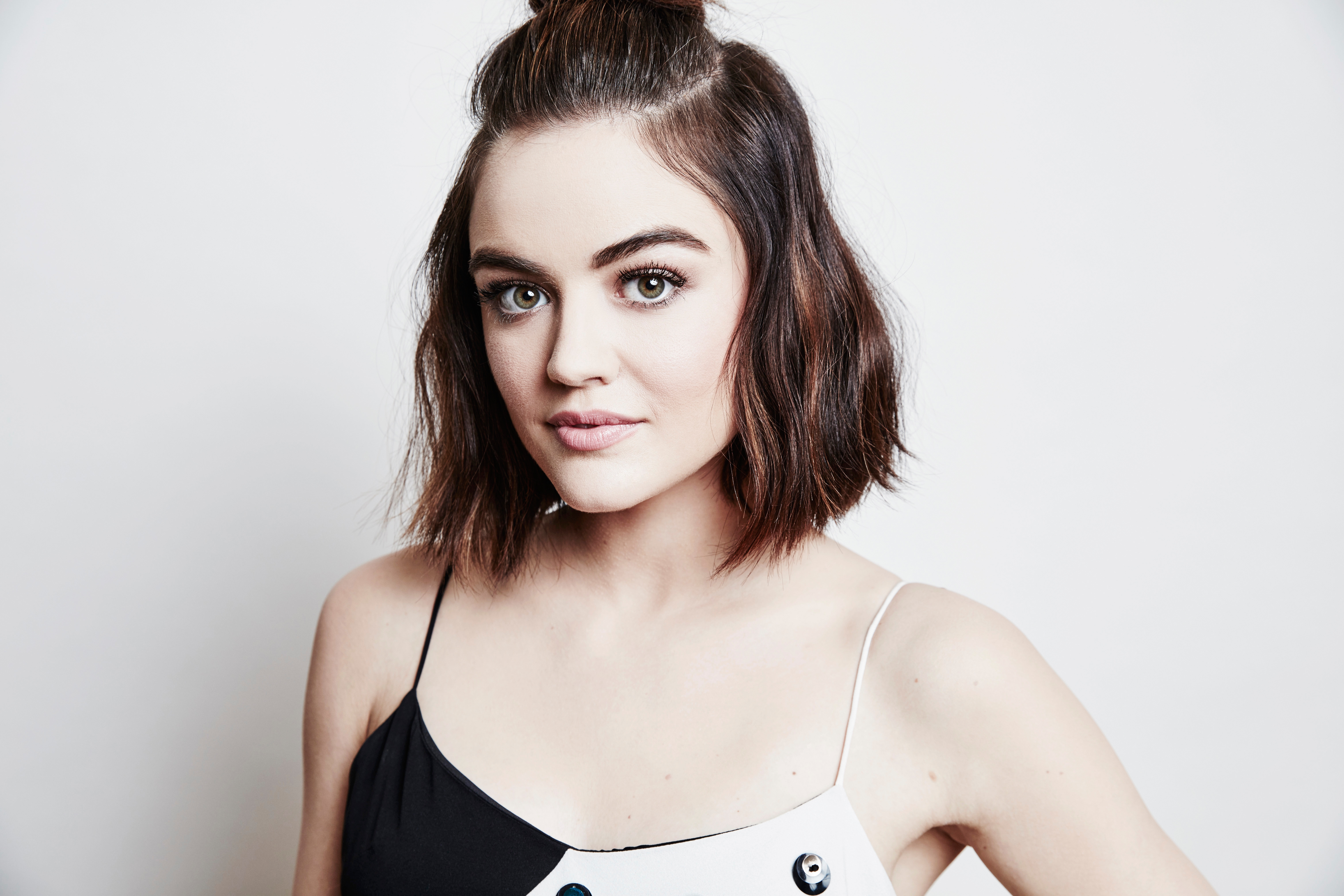 Wallpapers Lucy Hale singer green eyes on the desktop
