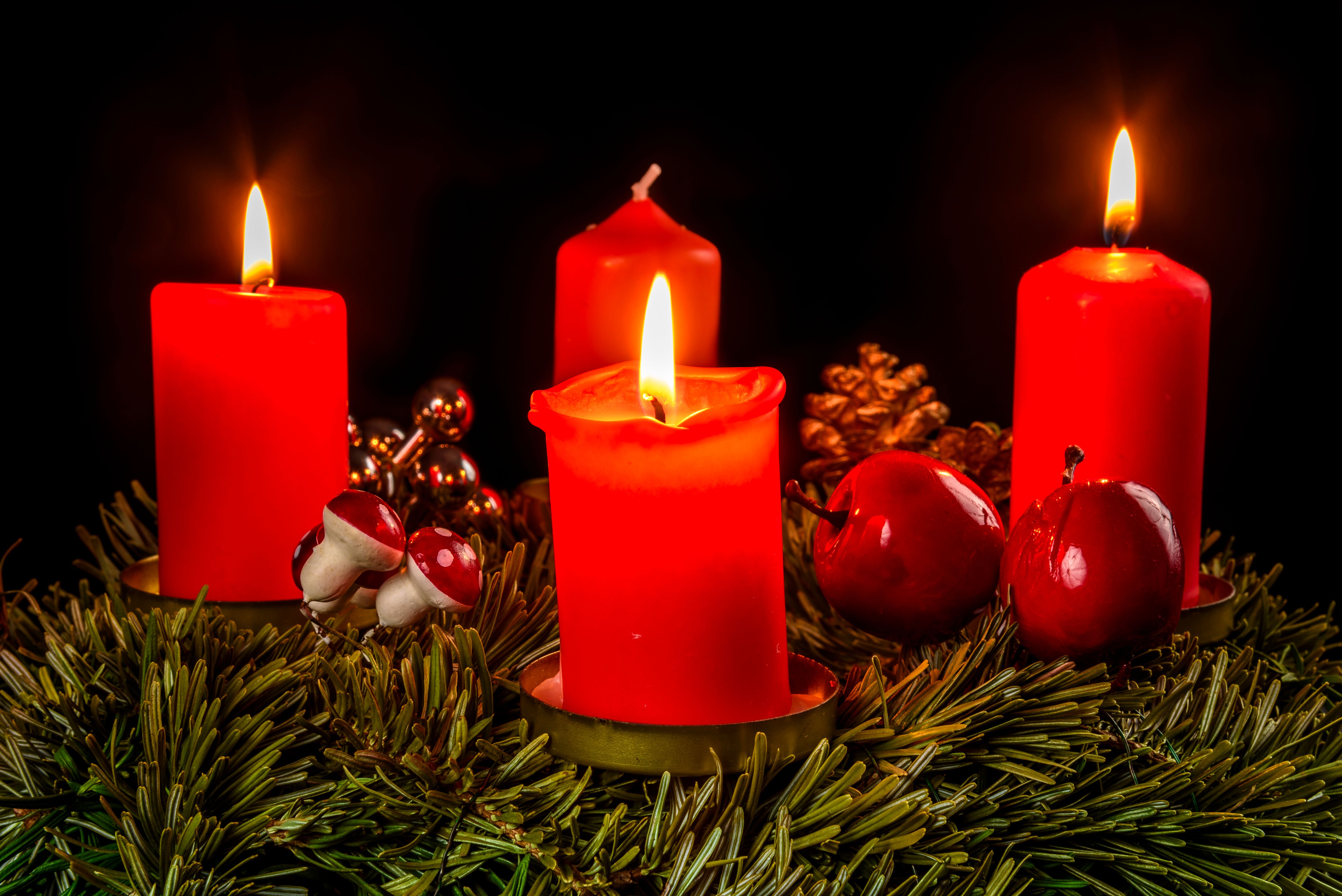 Свеча новый год украшения Candle new year decoration без смс