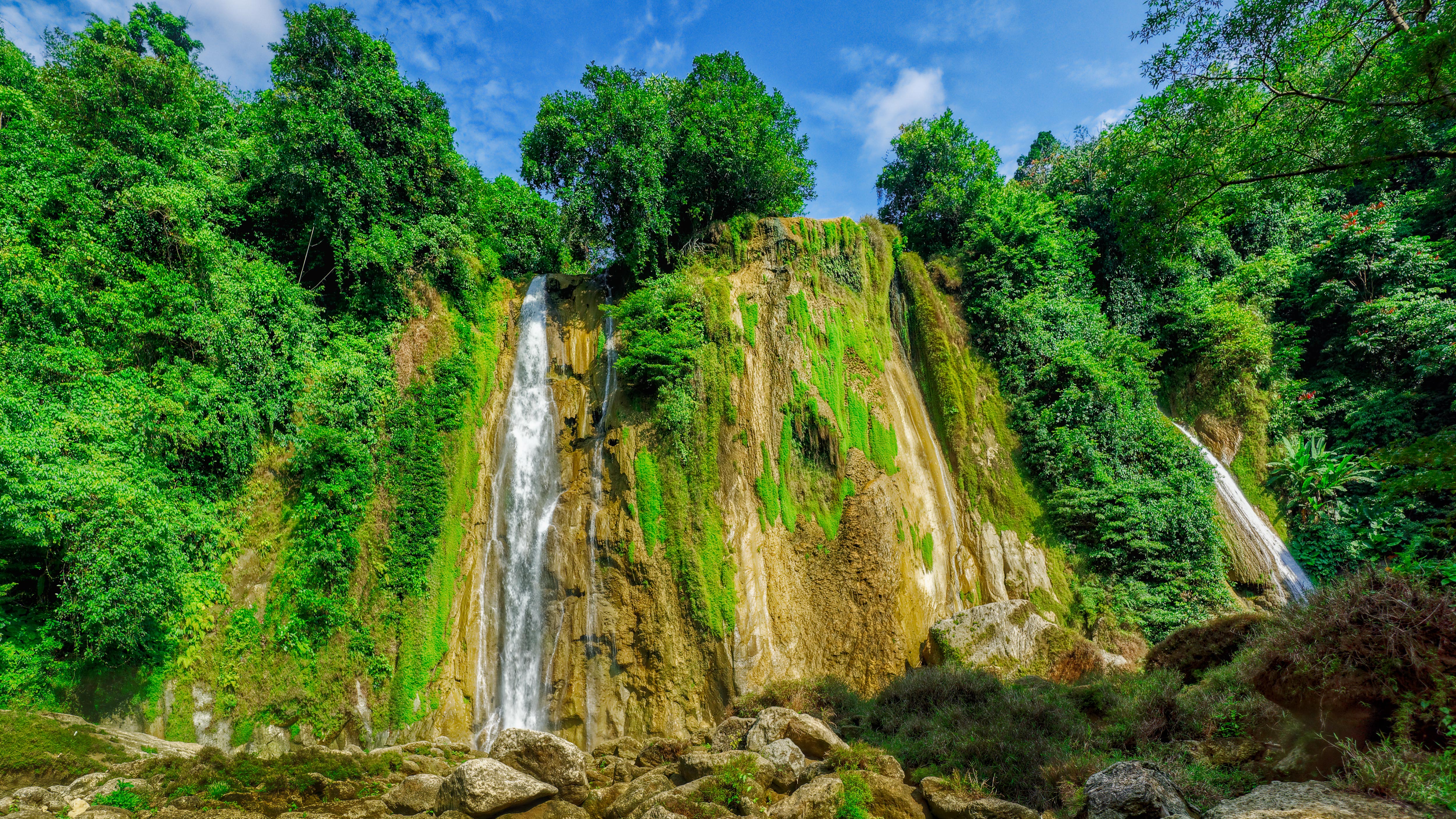 Фото бесплатно Ява, наскальный водопад, скалы