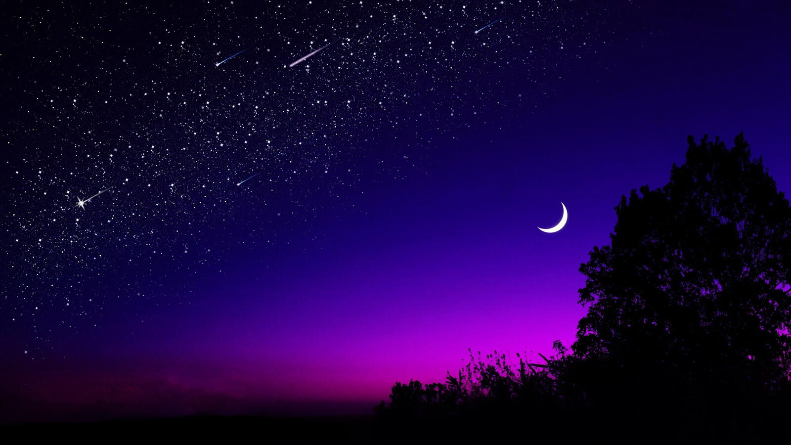 Free photo Drawing of the night sky