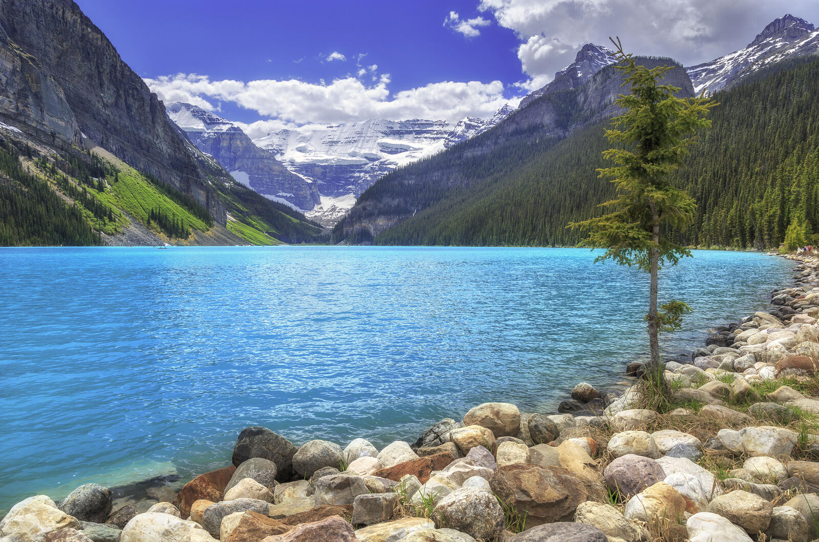 桌面上的壁纸湖 加拿大 景观