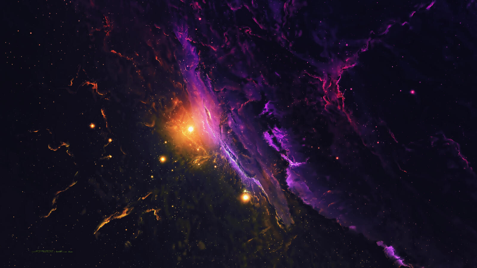 Wallpapers nebula galaxy space on the desktop