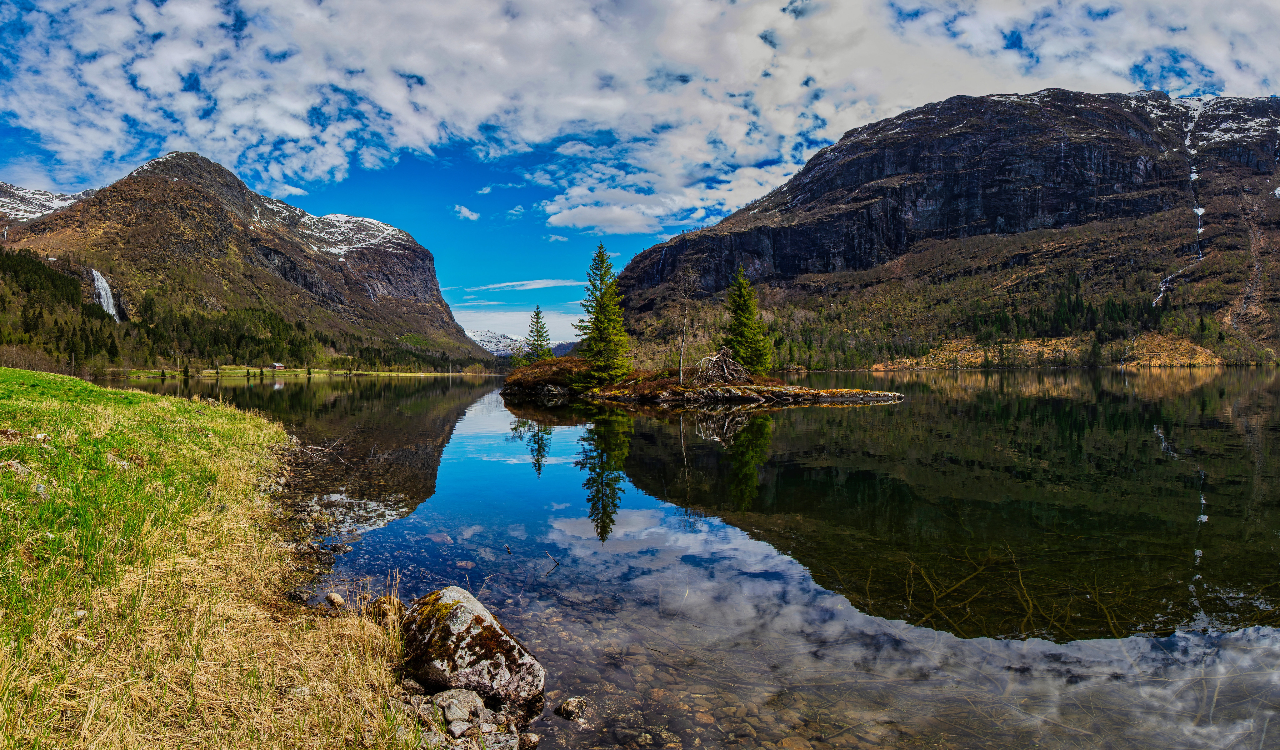 Фото бесплатно пейзаж норвегии, пейзажи, природа