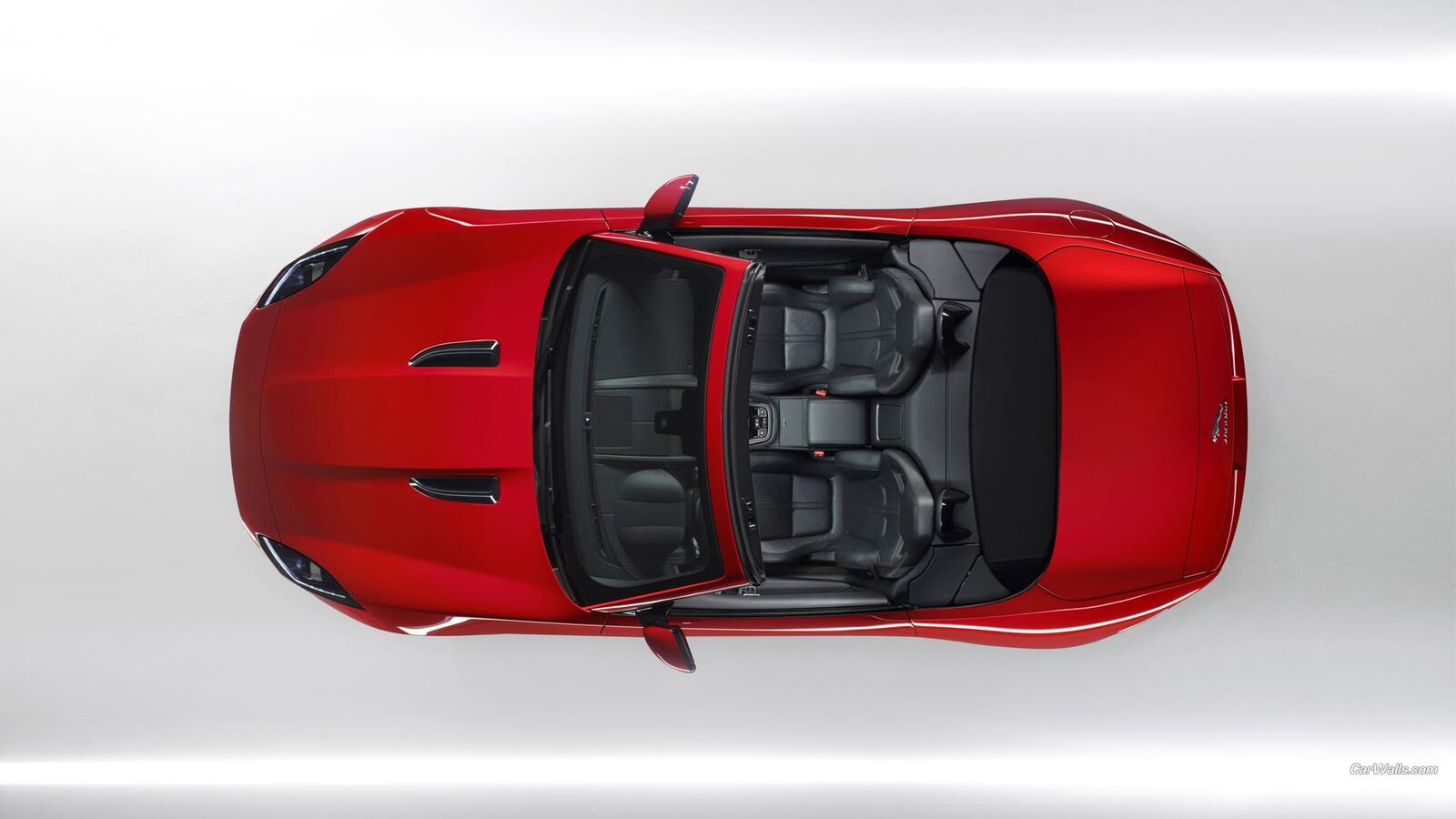 Wallpapers race car Jaguar red on the desktop