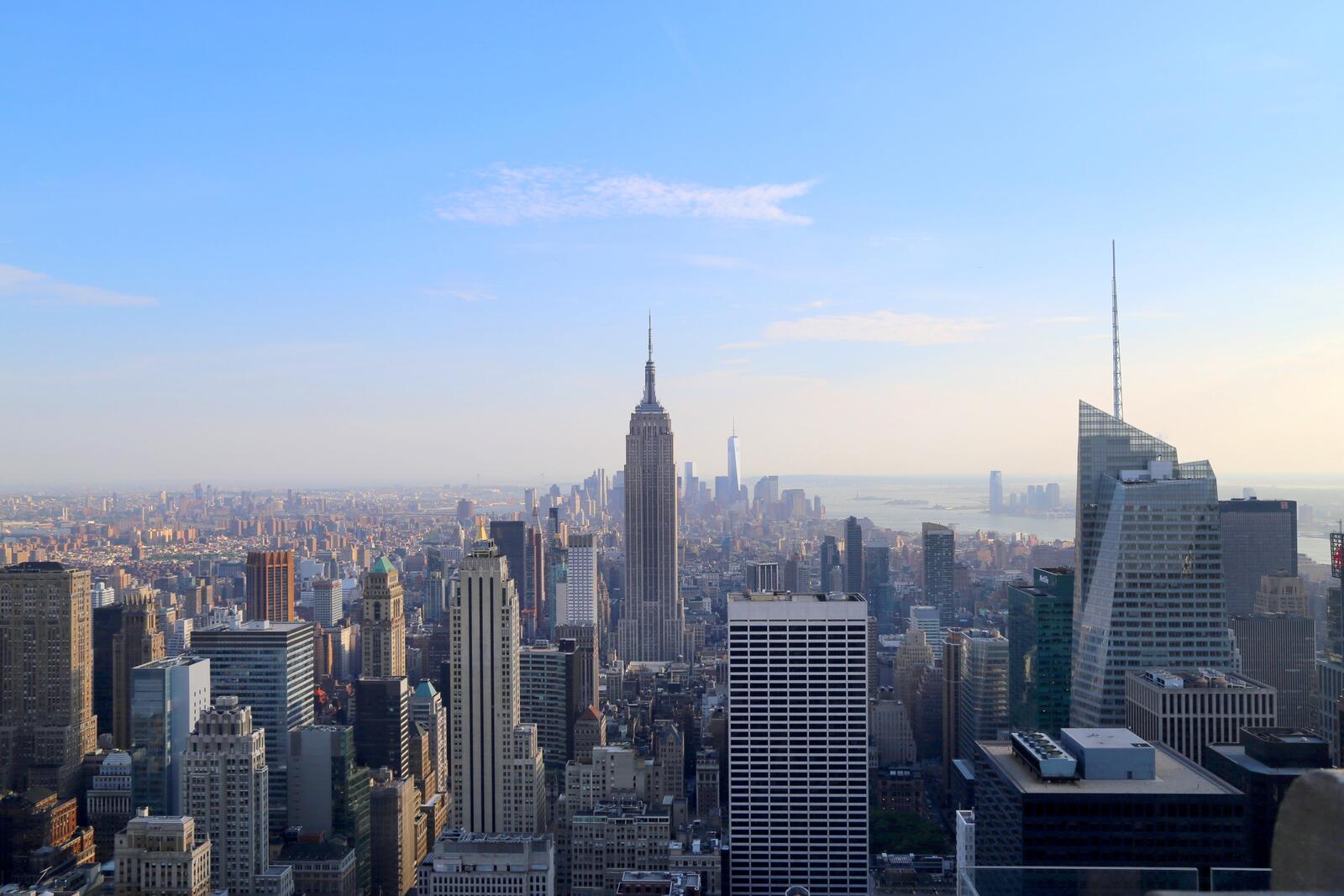 Обои Нью-Йорк небоскребы городской пейзаж на рабочий стол