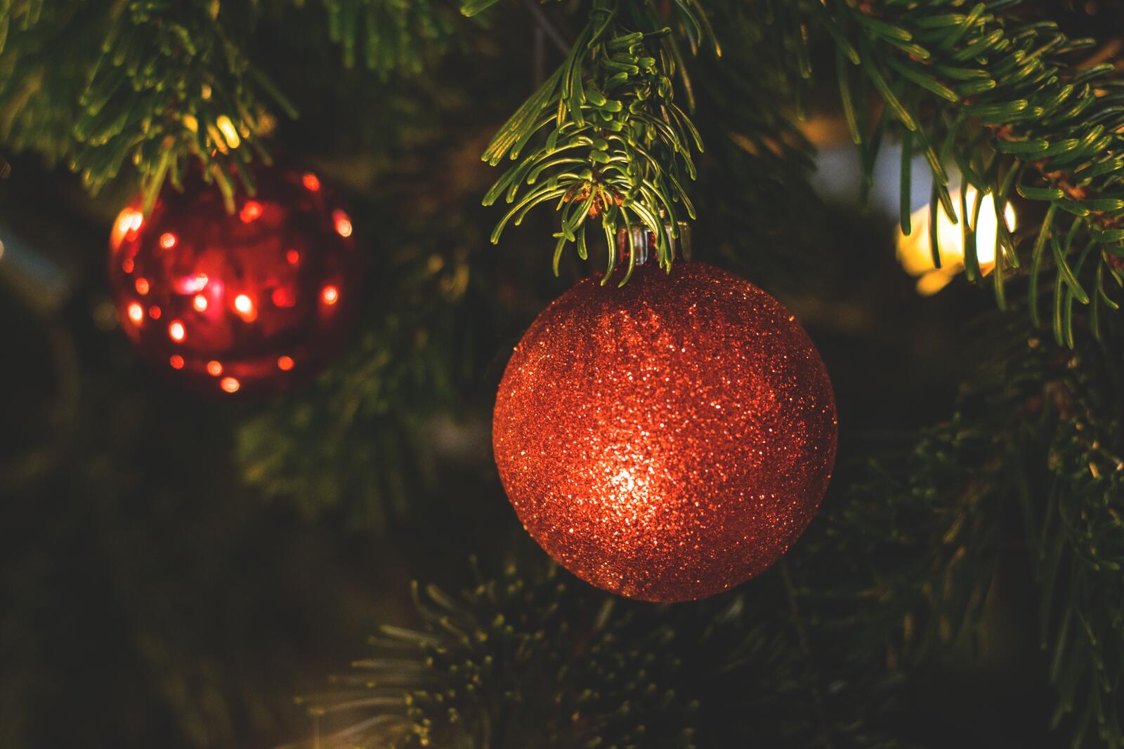 Обои рождественское украшение украшения дерево на рабочий стол