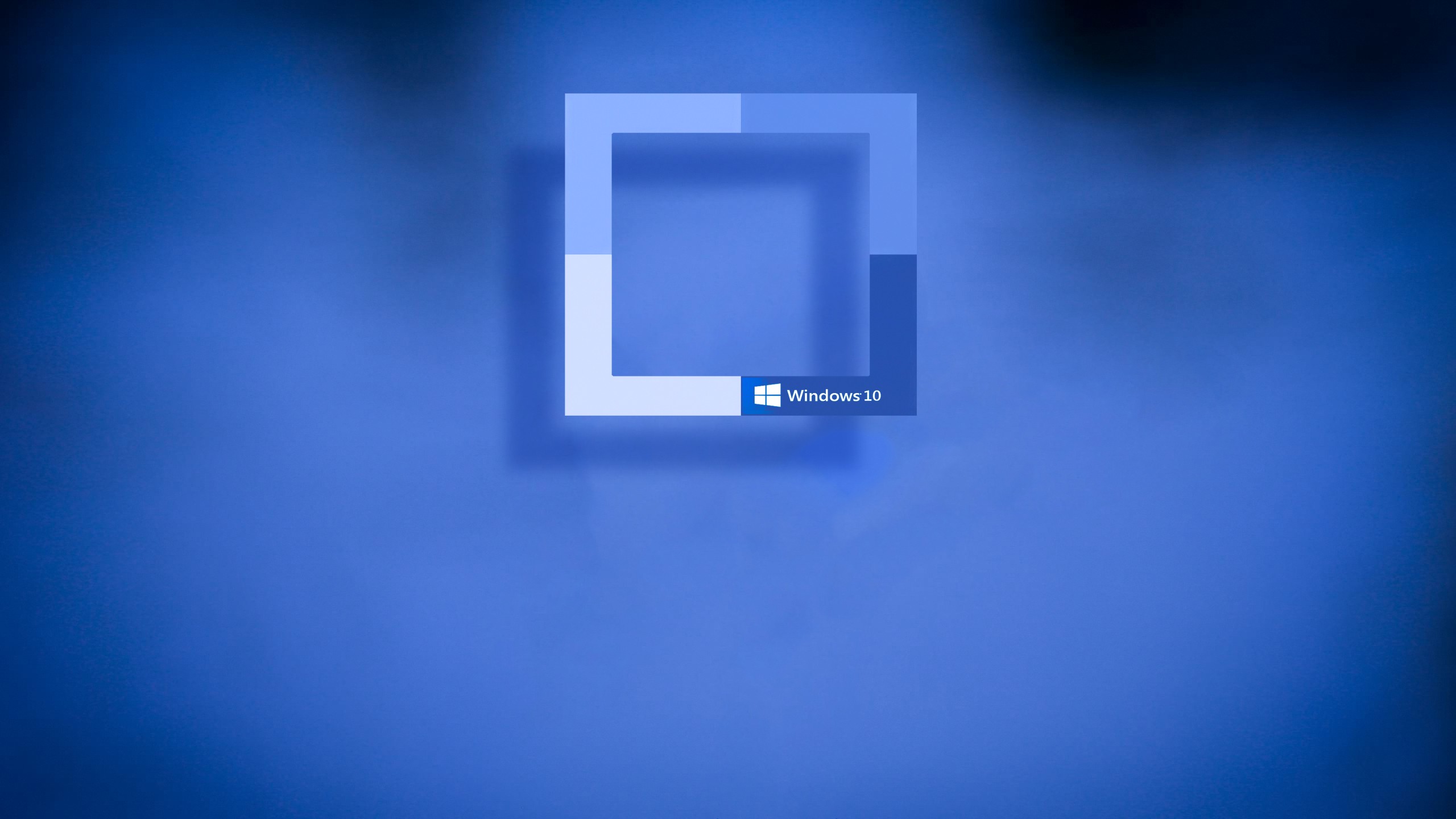Wallpapers atmosphere blue Windows 10 on the desktop