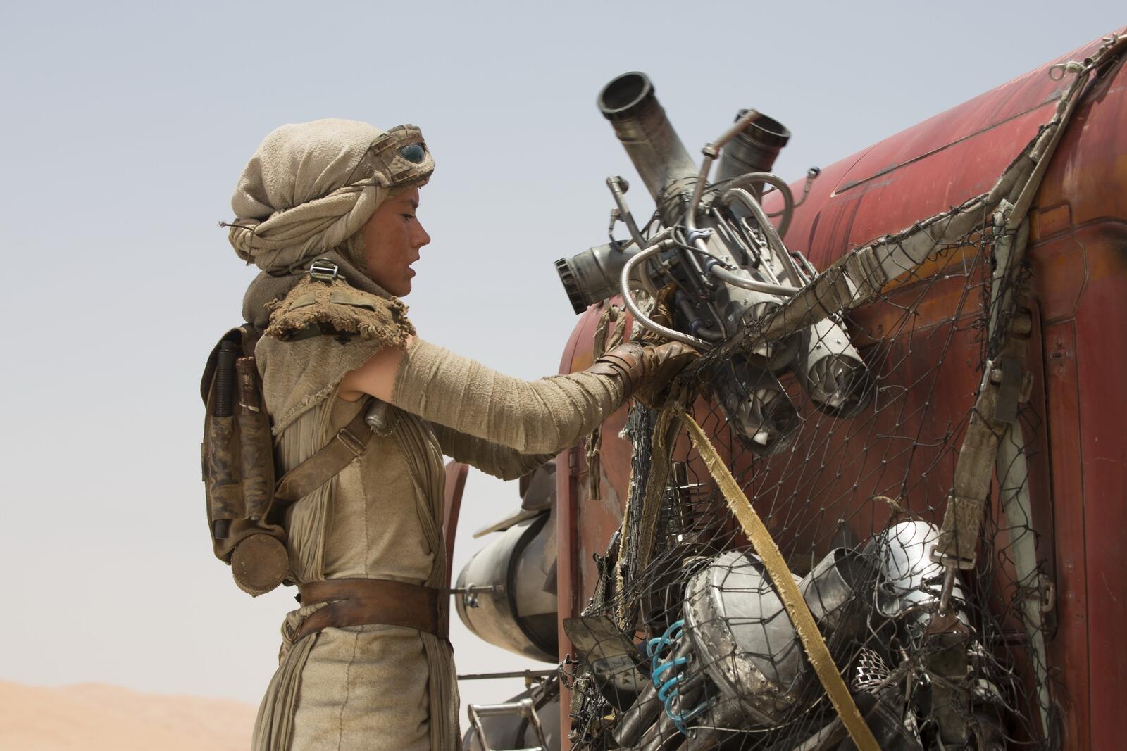 Free photo Daisy Ridley in a Star Wars movie