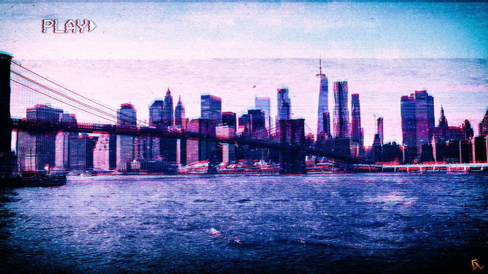 Wallpapers New York vhs vaporwave on the desktop