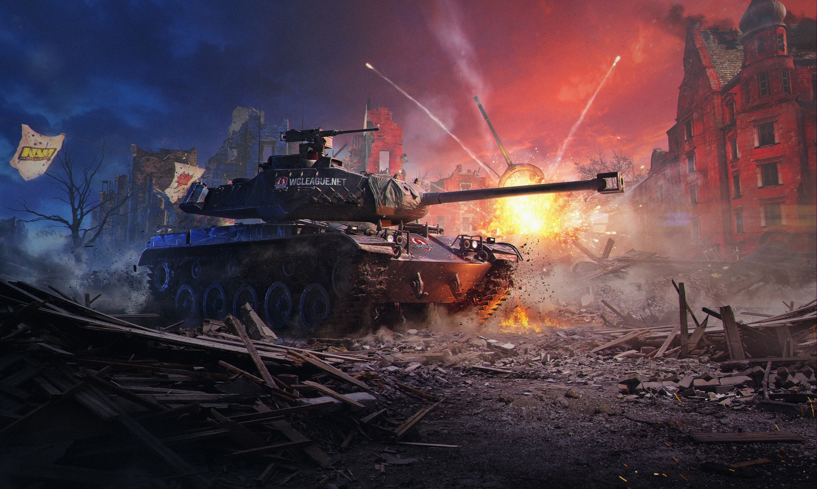Wallpapers world of tanks war destructions on the desktop
