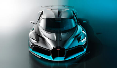 Bugatti Divo вид спереди