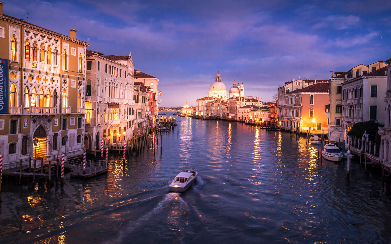 Обои обои италия канал Венеции на рабочий стол